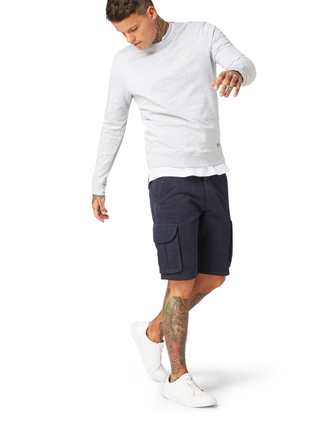 cargo shorts garment dyed