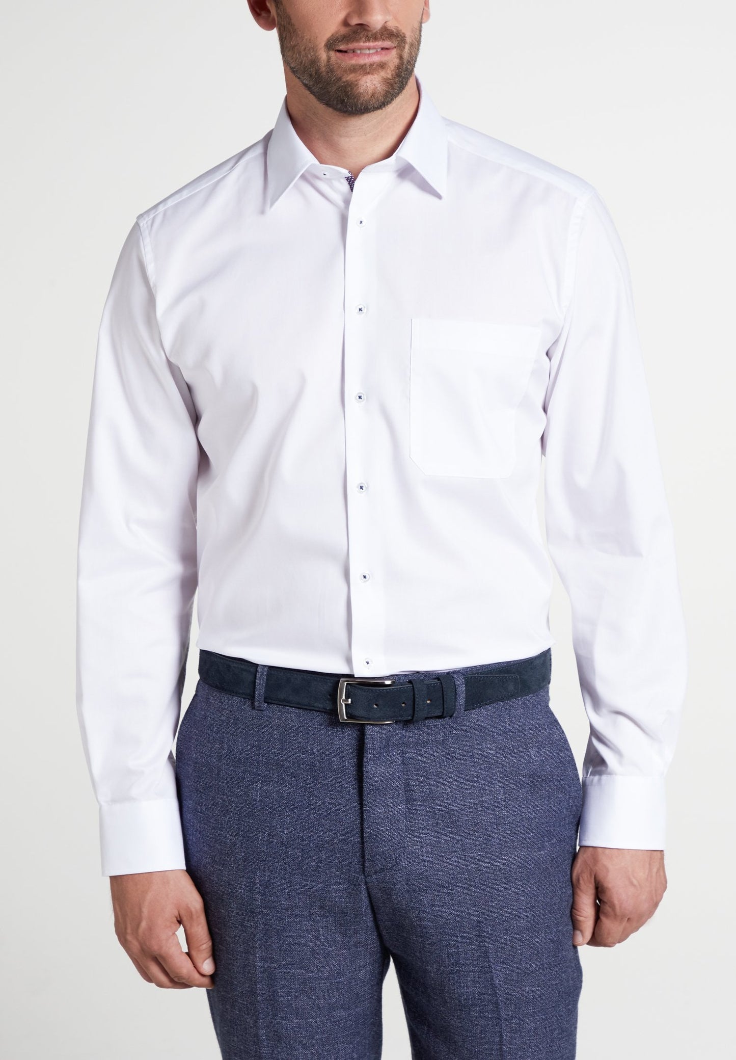 ETERNA LANGARM HEMD COMFORT FIT PINPOINT