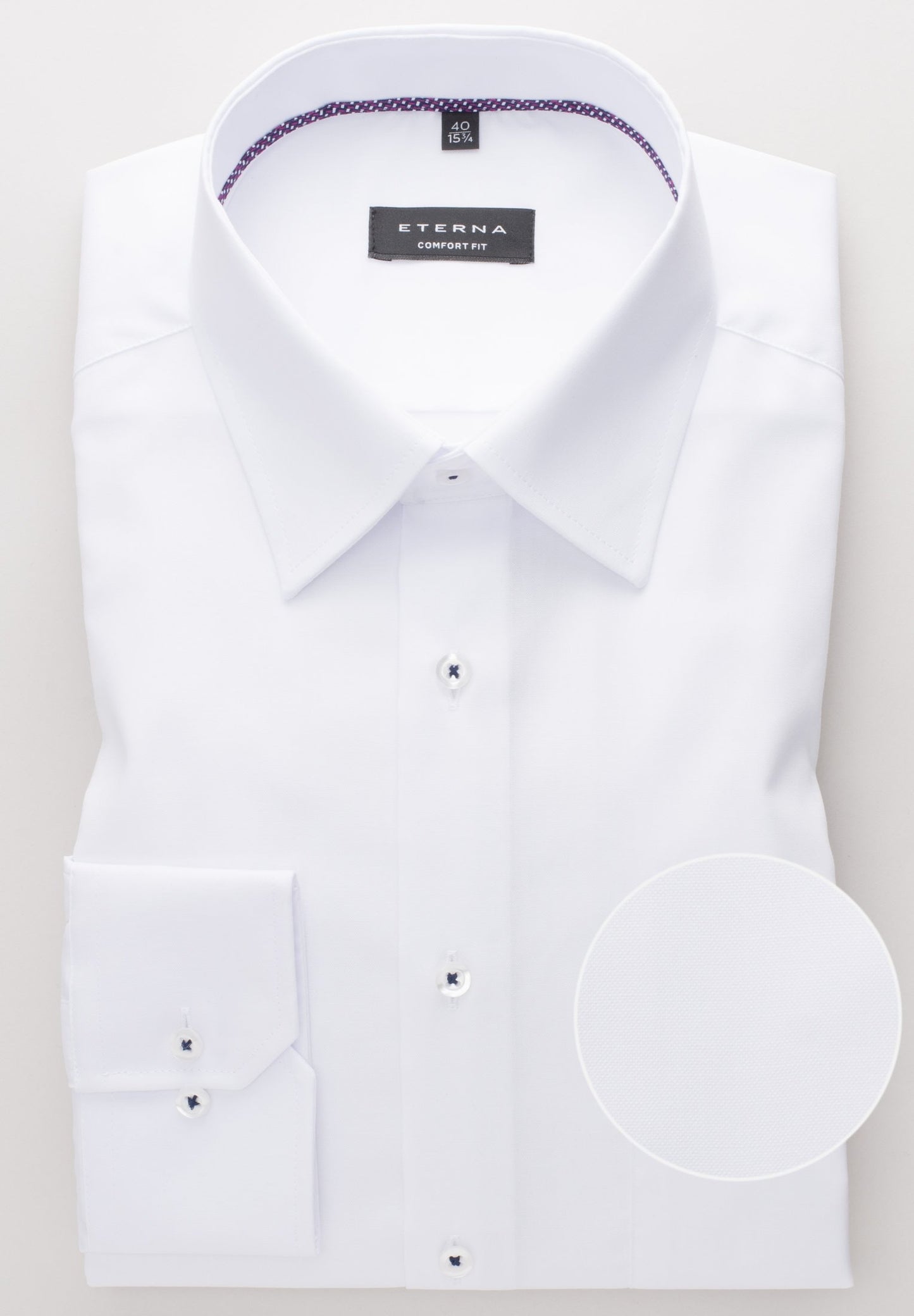 ETERNA LANGARM HEMD COMFORT FIT PINPOINT