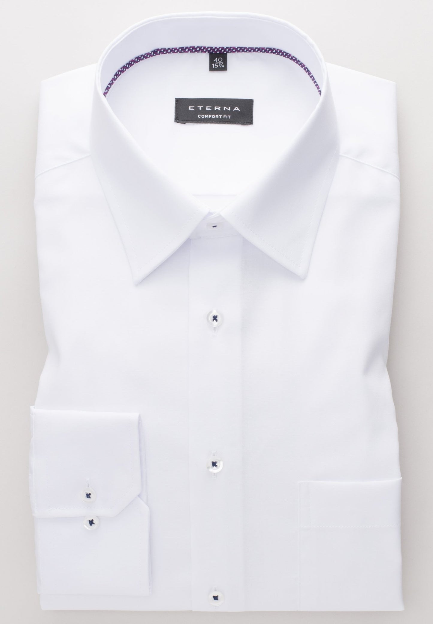 ETERNA LANGARM HEMD COMFORT FIT PINPOINT