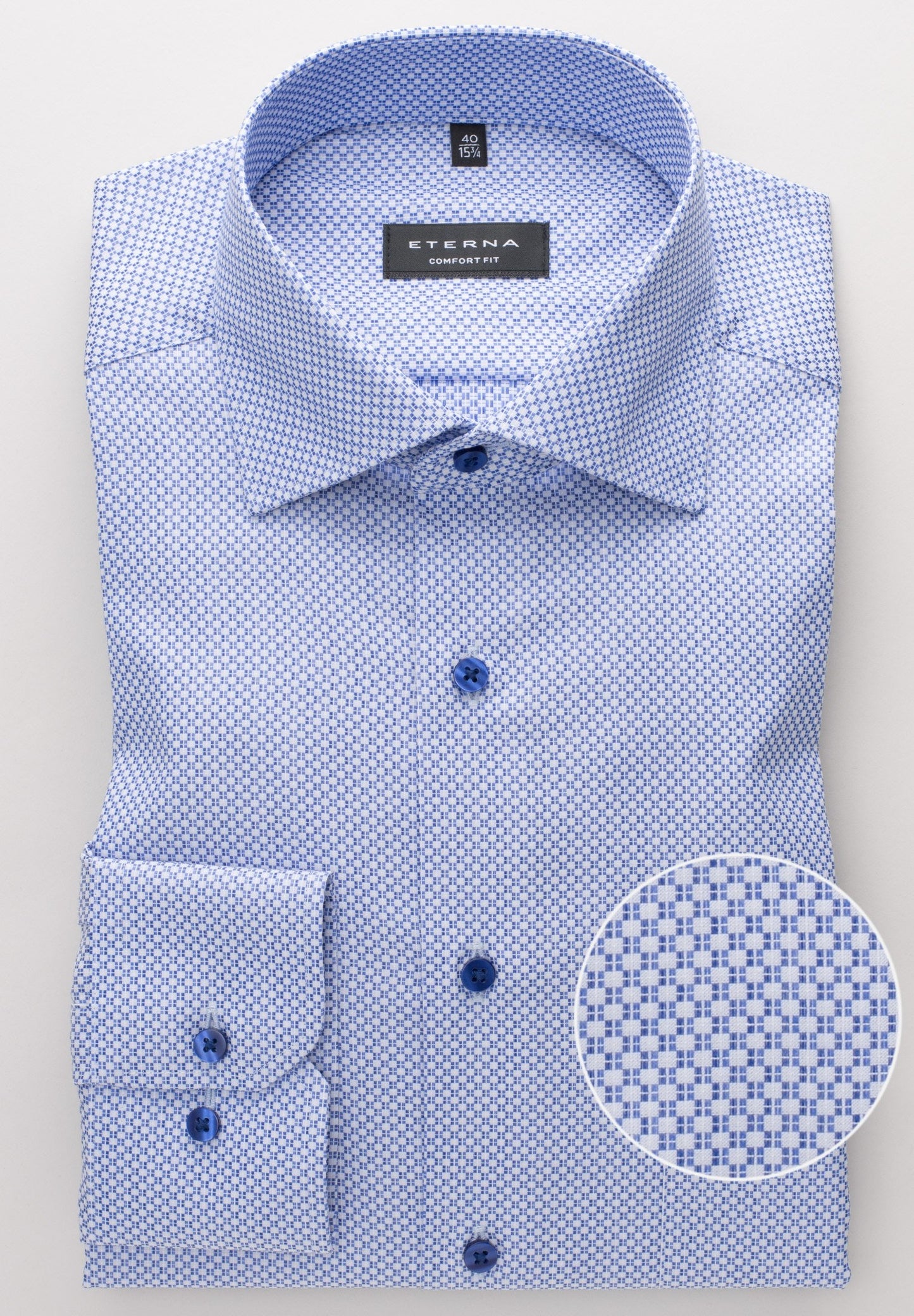 ETERNA LANGARM HEMD COMFORT FIT KETTLANCÈ