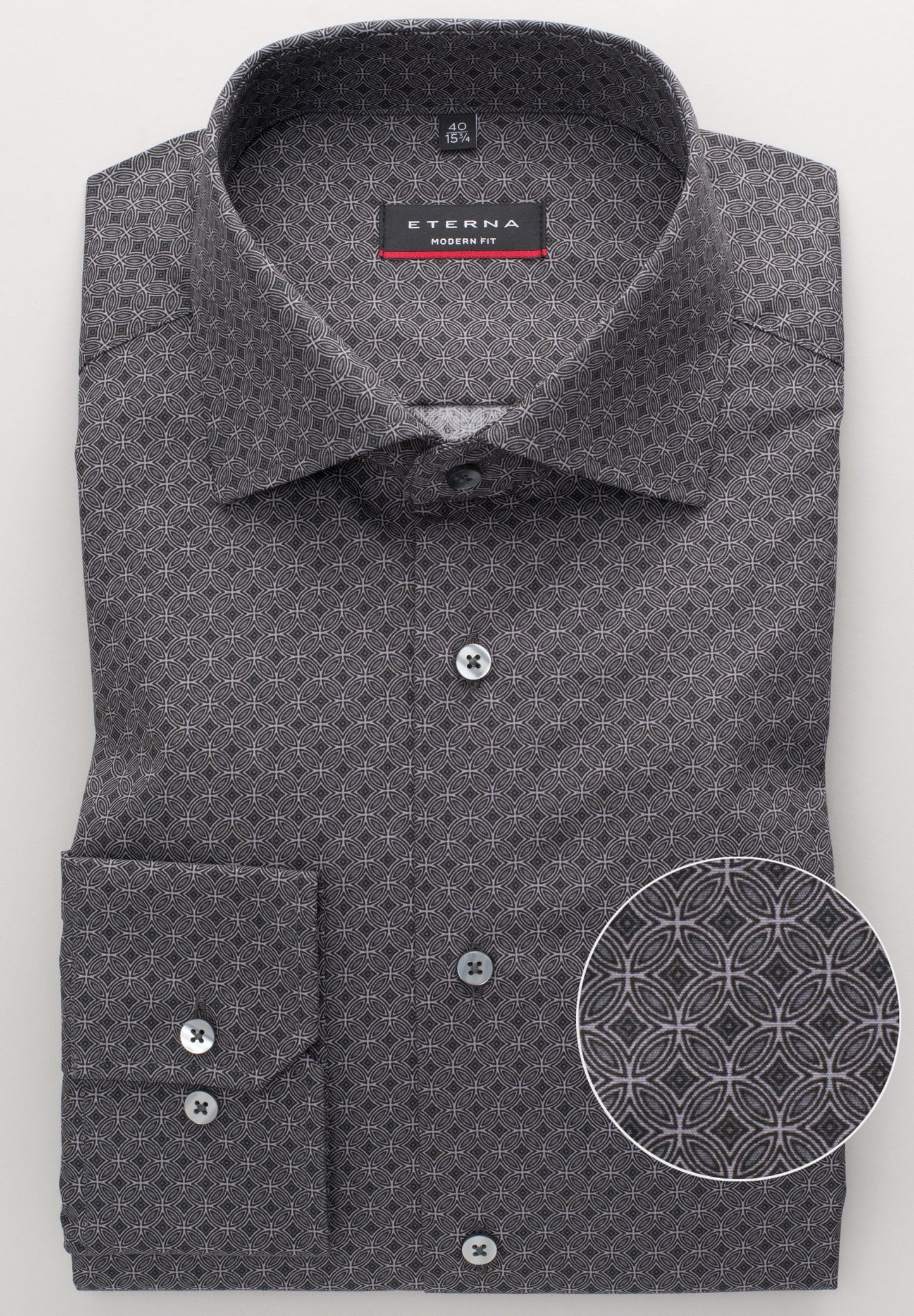 ETERNA LANGARM HEMD MODERN FIT POPELINE