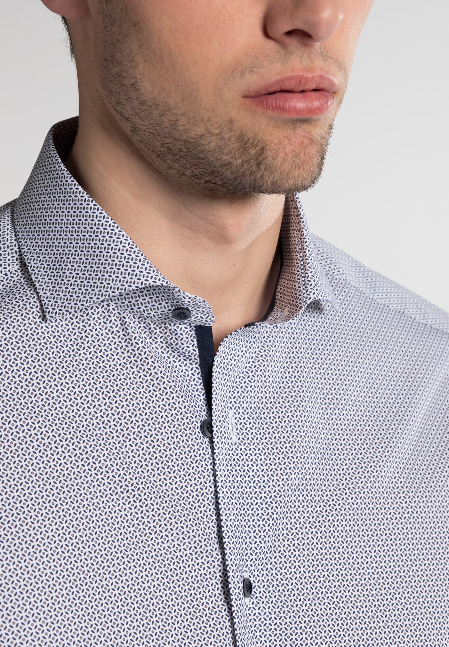 ETERNA KURZARM HEMD MODERN FIT POPELINE