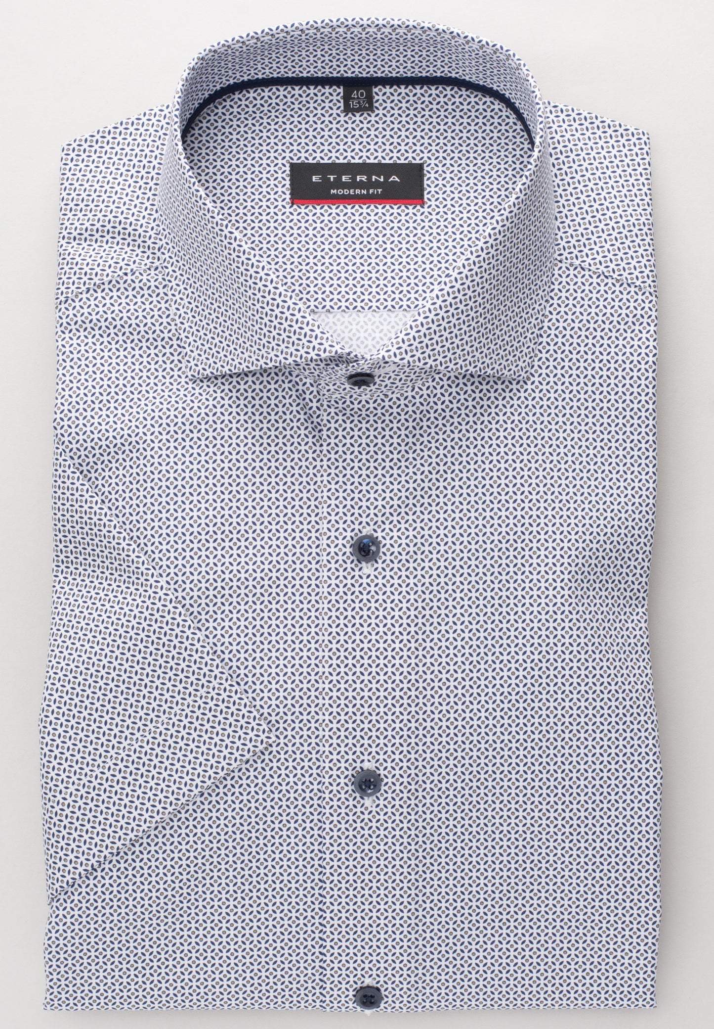 ETERNA KURZARM HEMD MODERN FIT POPELINE