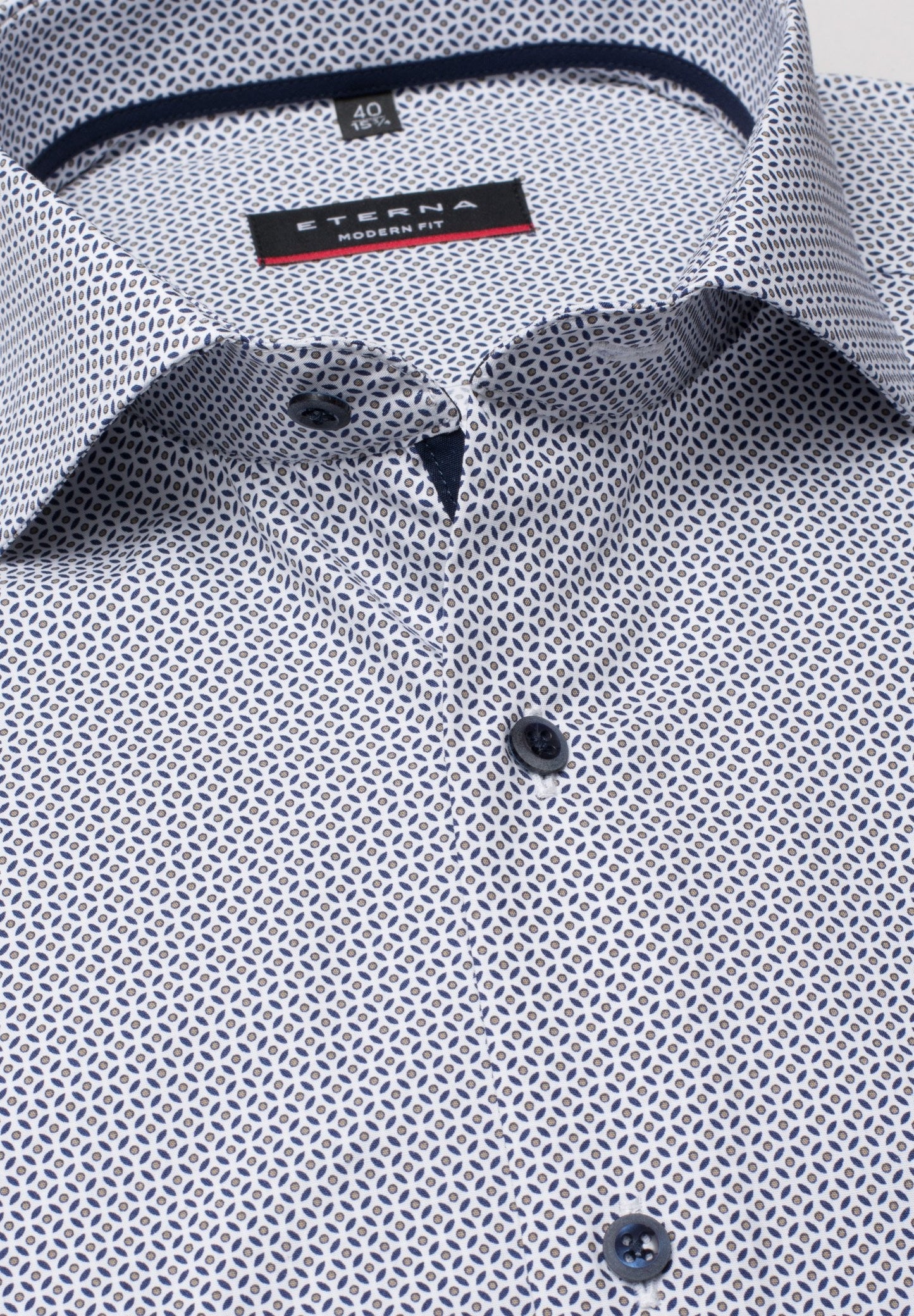 ETERNA KURZARM HEMD MODERN FIT POPELINE