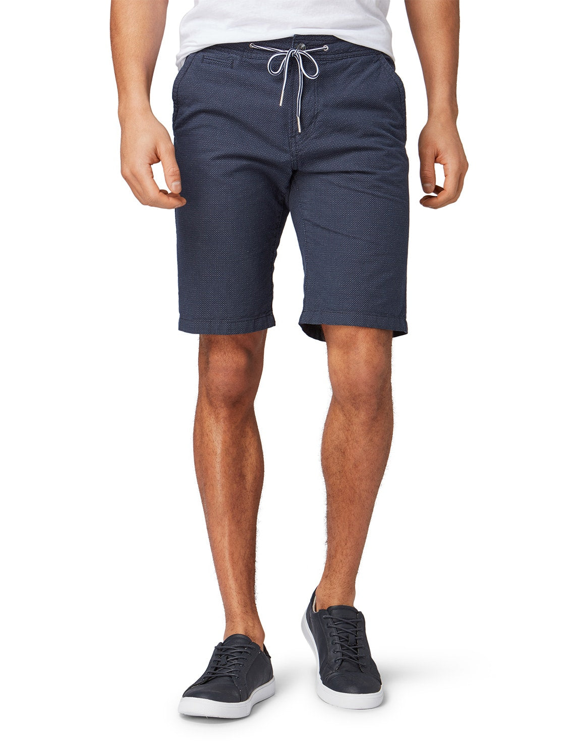 Slim chino shorts yarn dyed