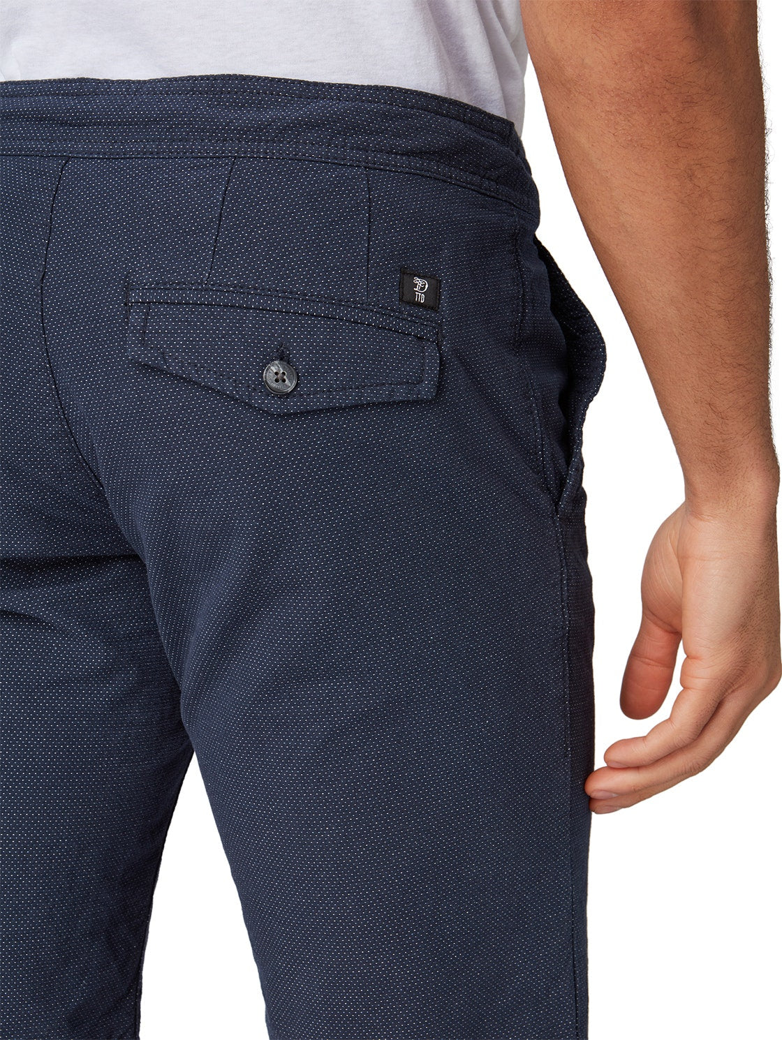 Slim chino shorts yarn dyed