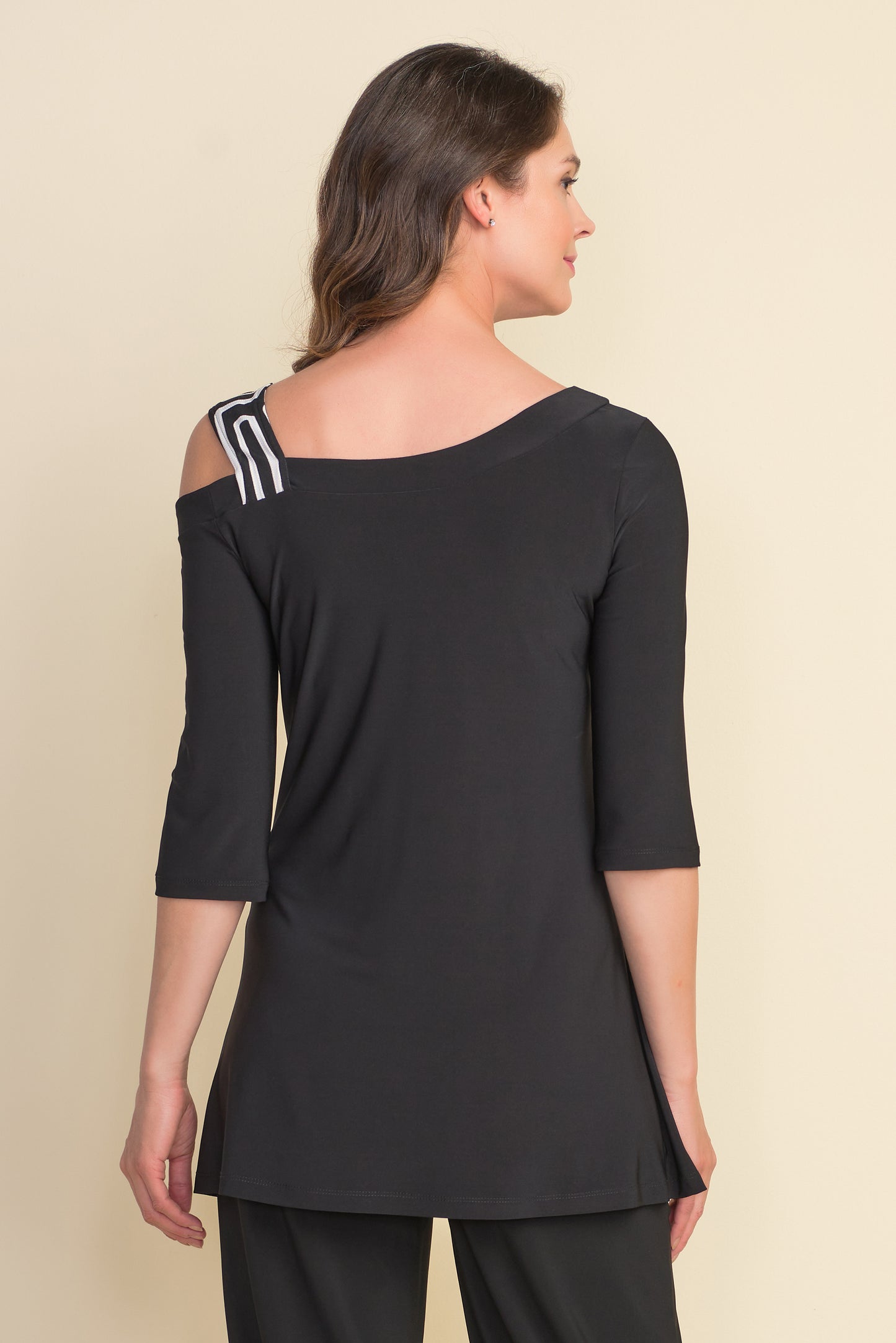 Shirt in Jersey mit 3/4 Arm