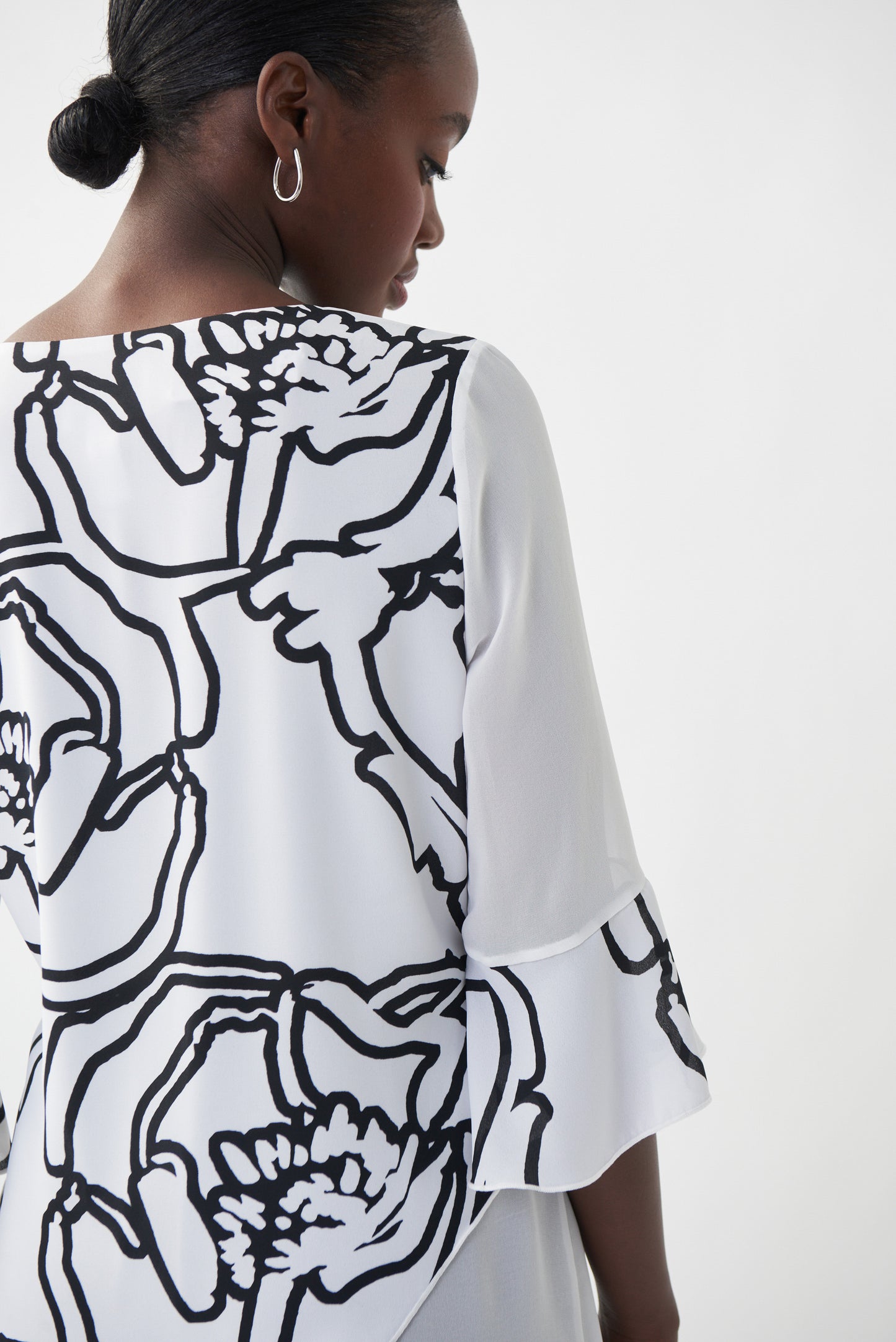 Shirt Chiffon 3/4 Arm