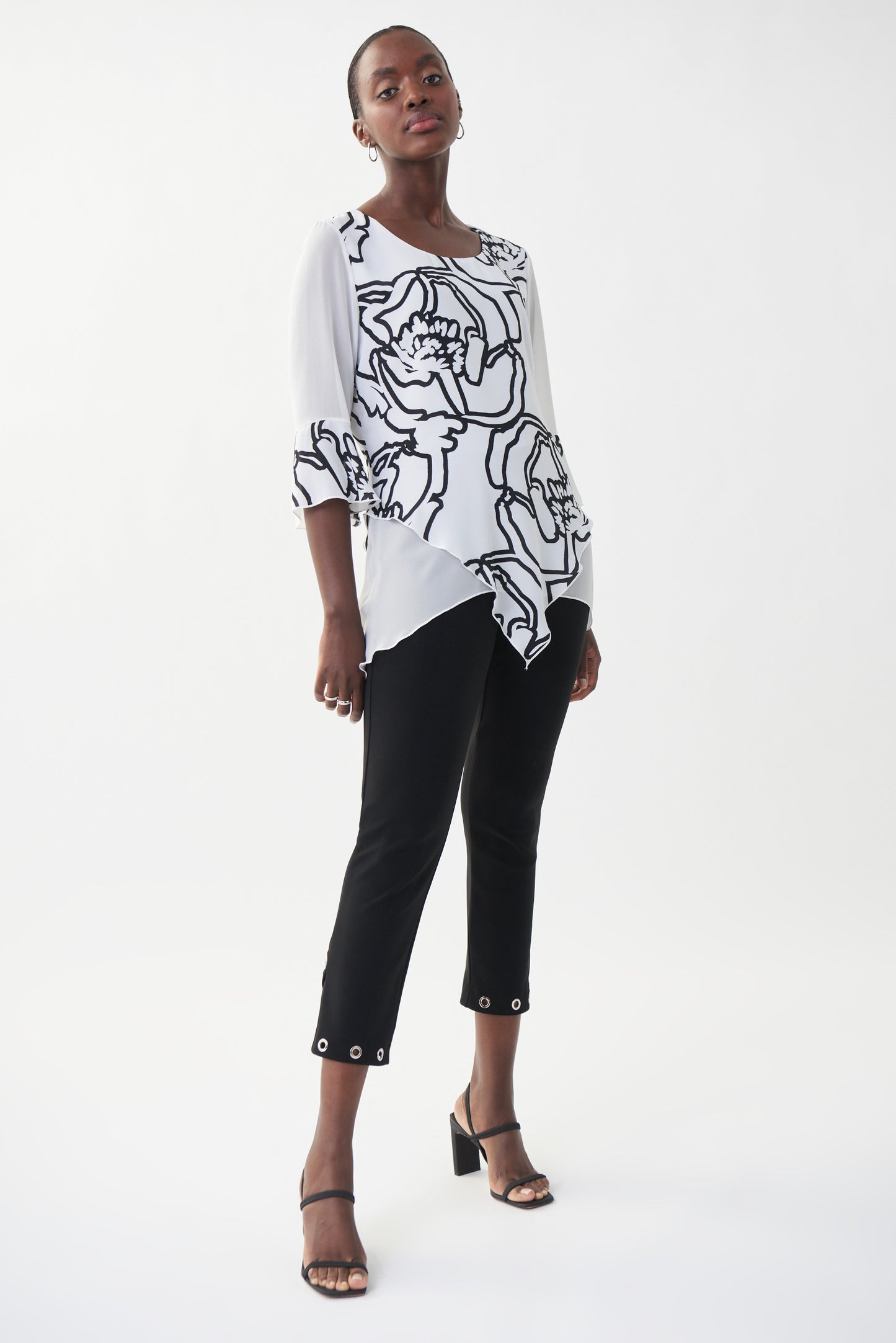 Shirt Chiffon 3/4 Arm