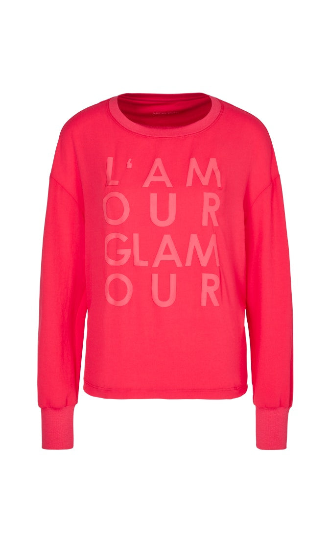 Blusenshirt mit Material-Mix