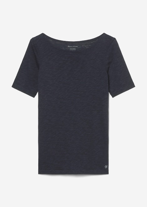 T shirt short sleeve boat neck