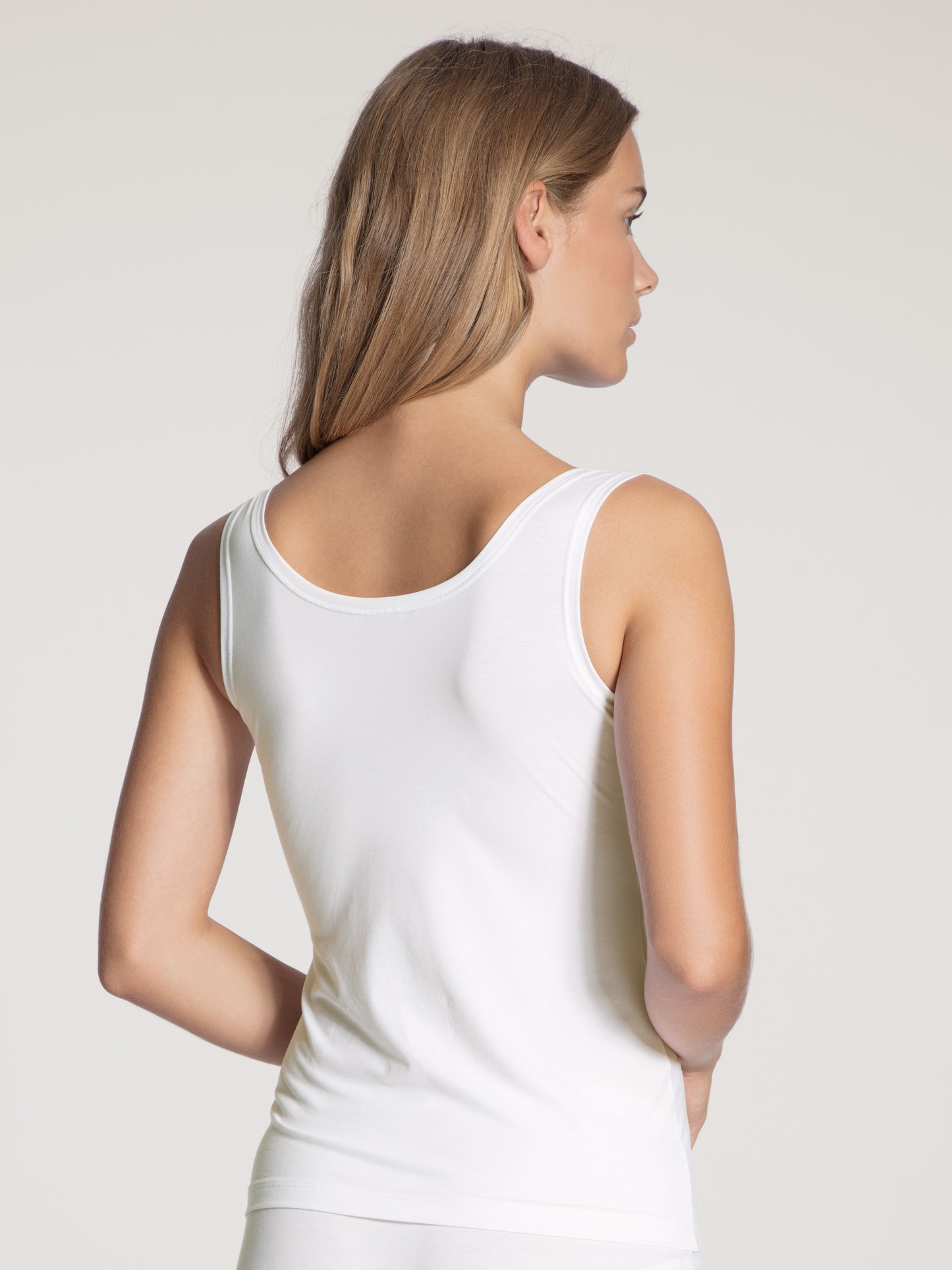 DAMEN Top ohne Arm (Weiss)