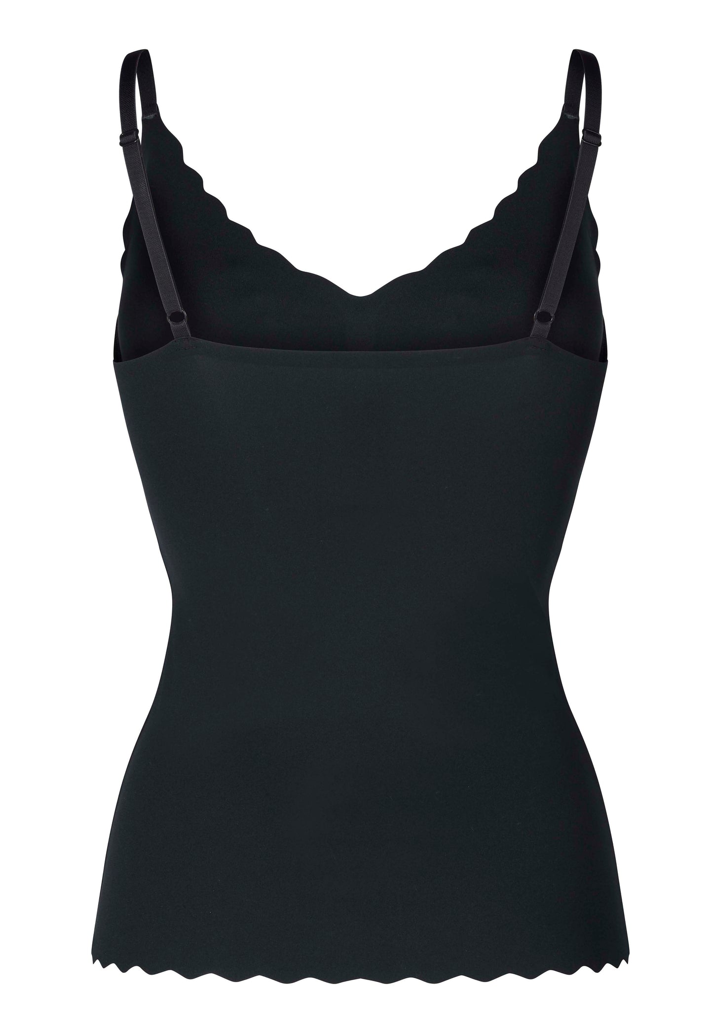 Skiny Damen Spaghettishirt herausnehmbare Pads Micro Lovers (Black)