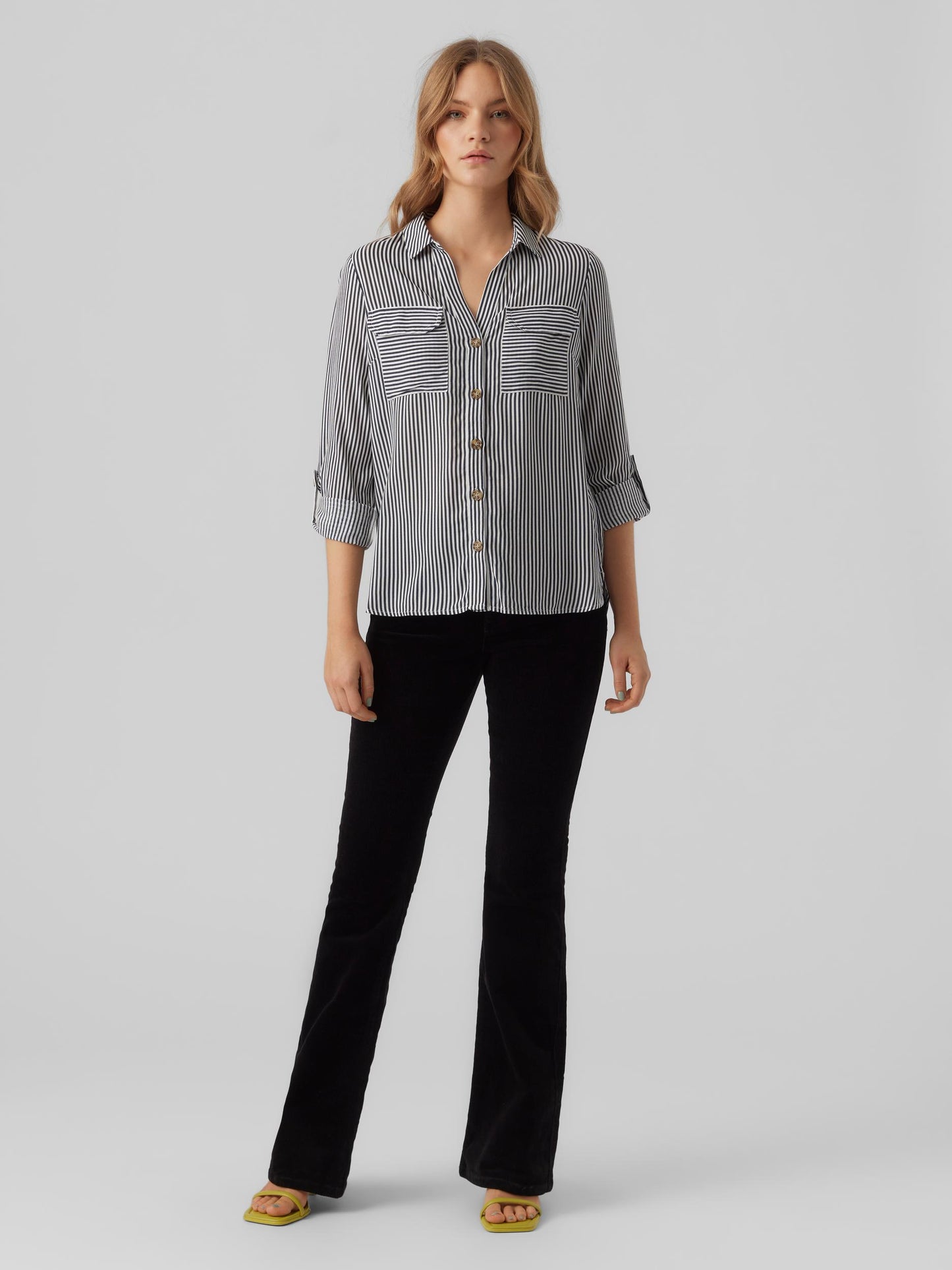 Vmbumpy L/s Shirt New Wvn Noos (Snow White)