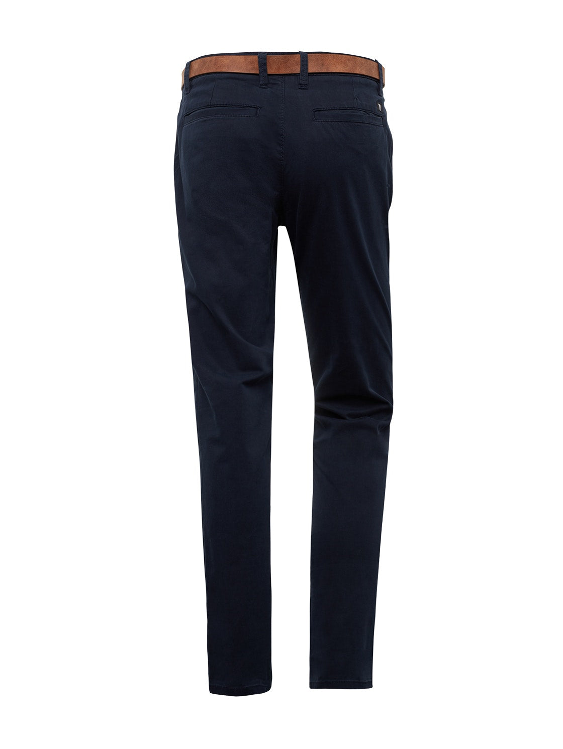 Slim Chino with belt (Sky Captain Bl)