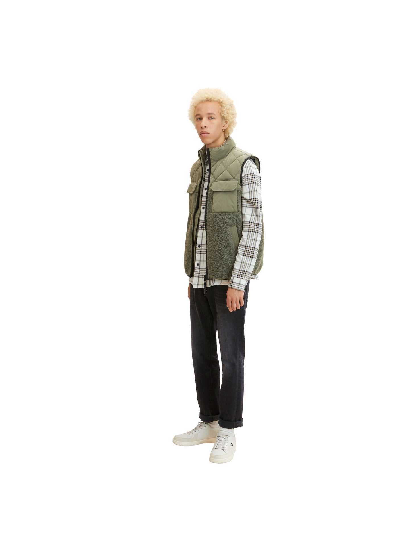 relaxed checked shirt (Off White Big)