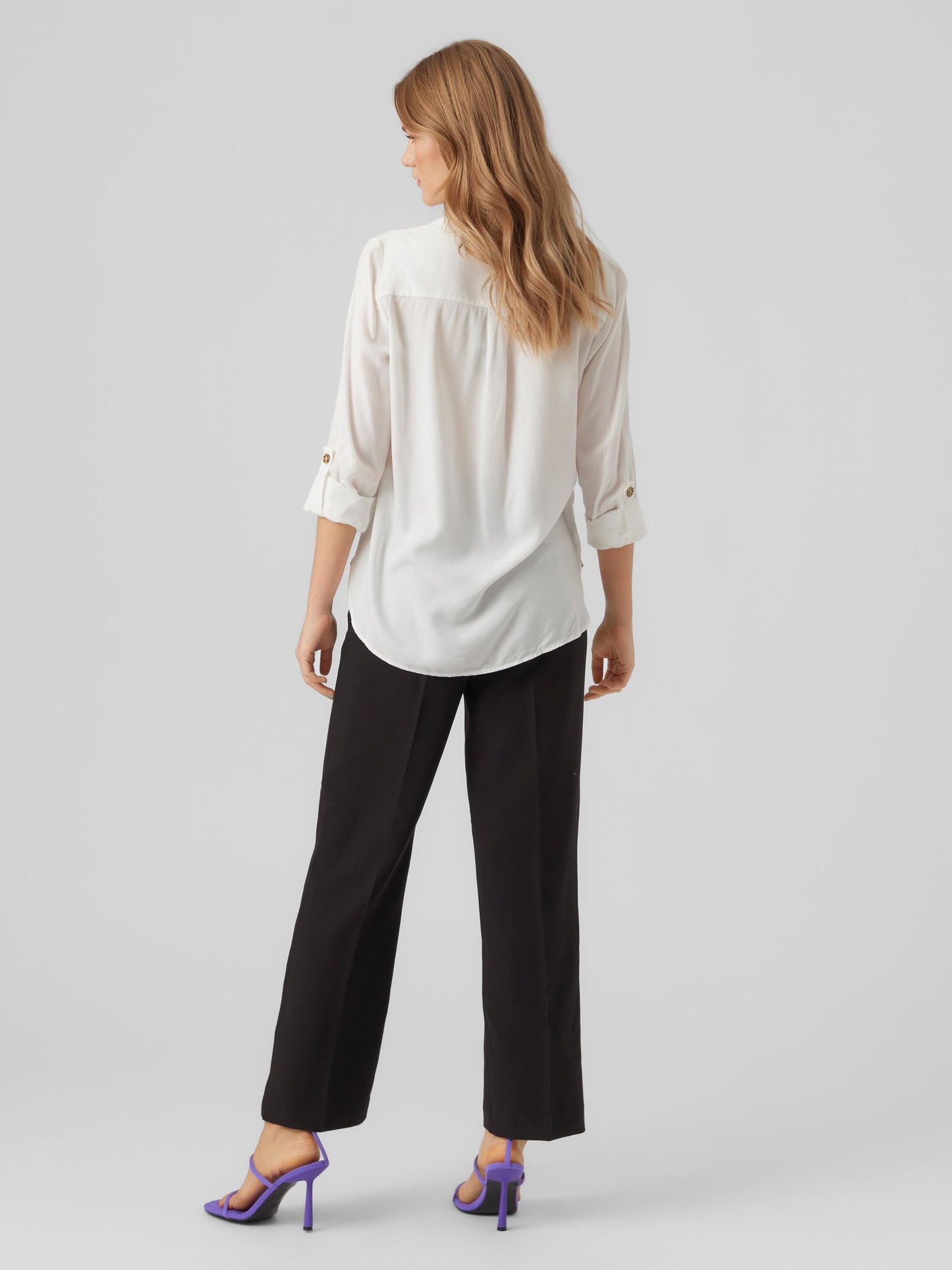 Vmbumpy L/s Shirt New Wvn Noos (Snow White)