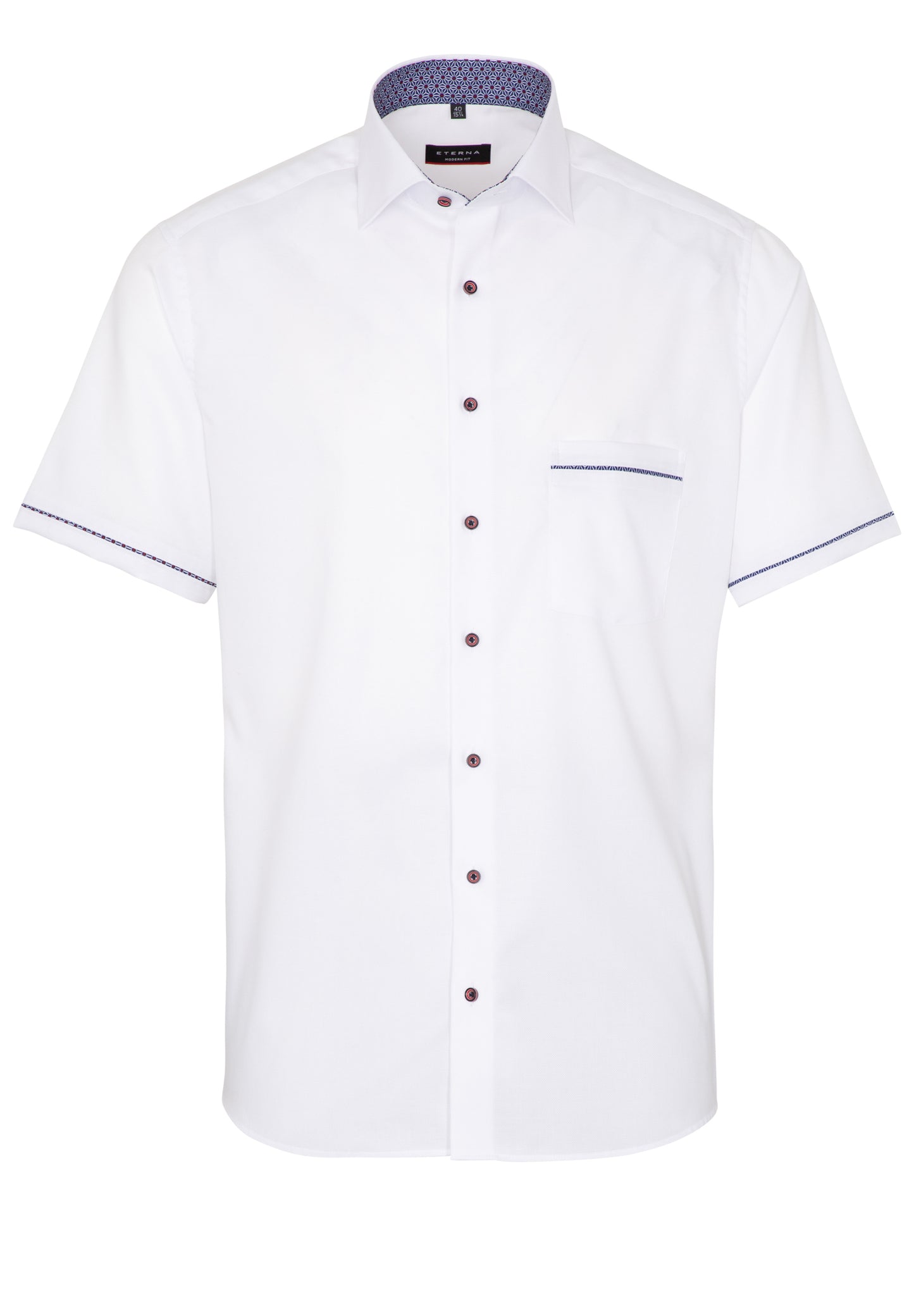 ETERNA KURZARM HEMD MODERN FIT NATTÉ