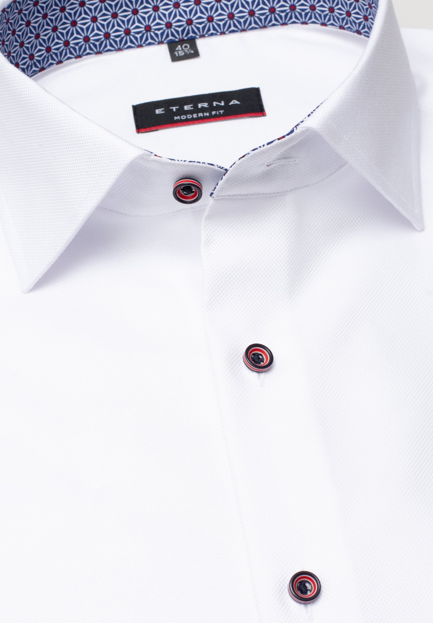 ETERNA KURZARM HEMD MODERN FIT NATTÉ