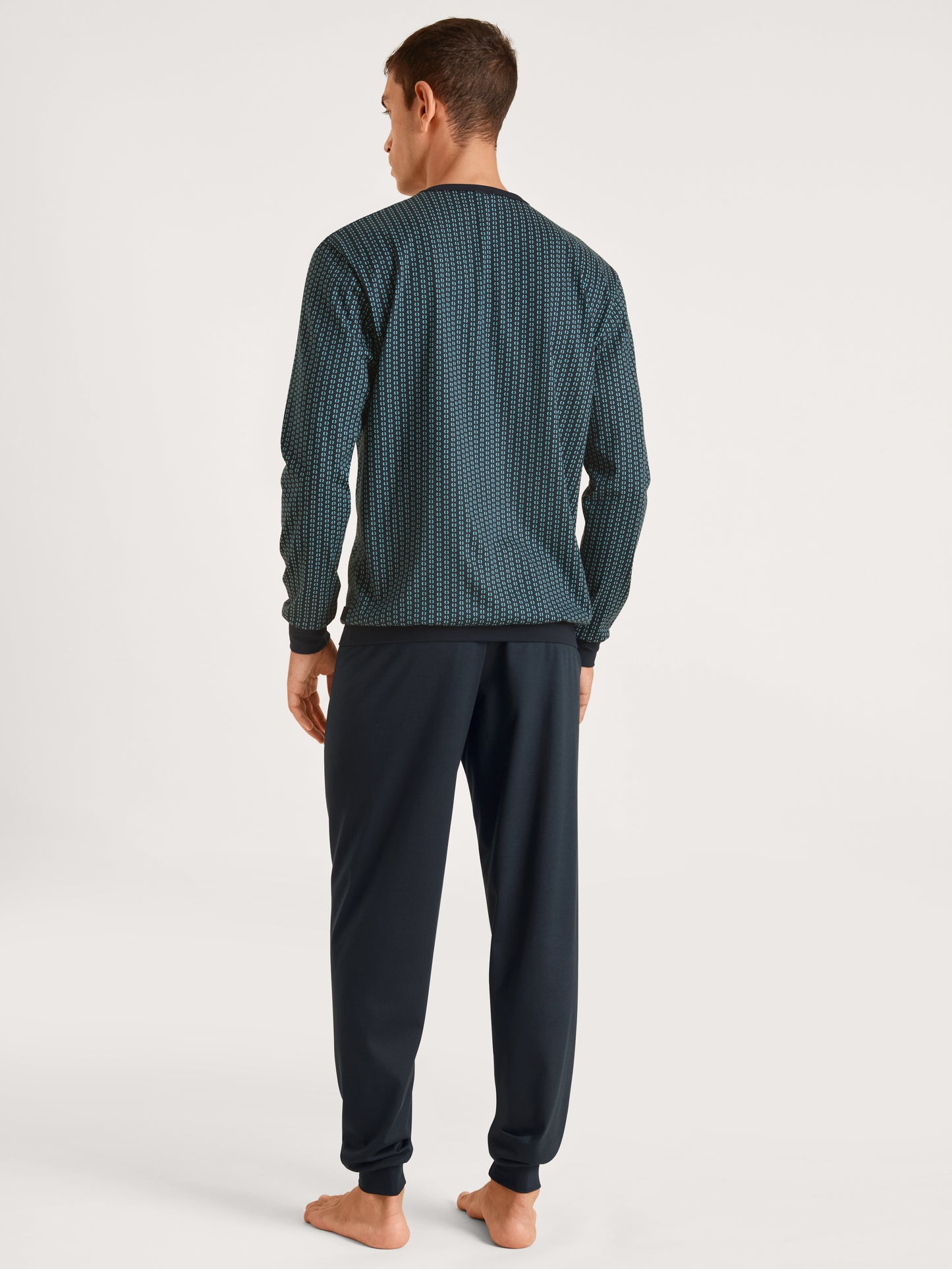 HERREN Pyjama mit Bündchen