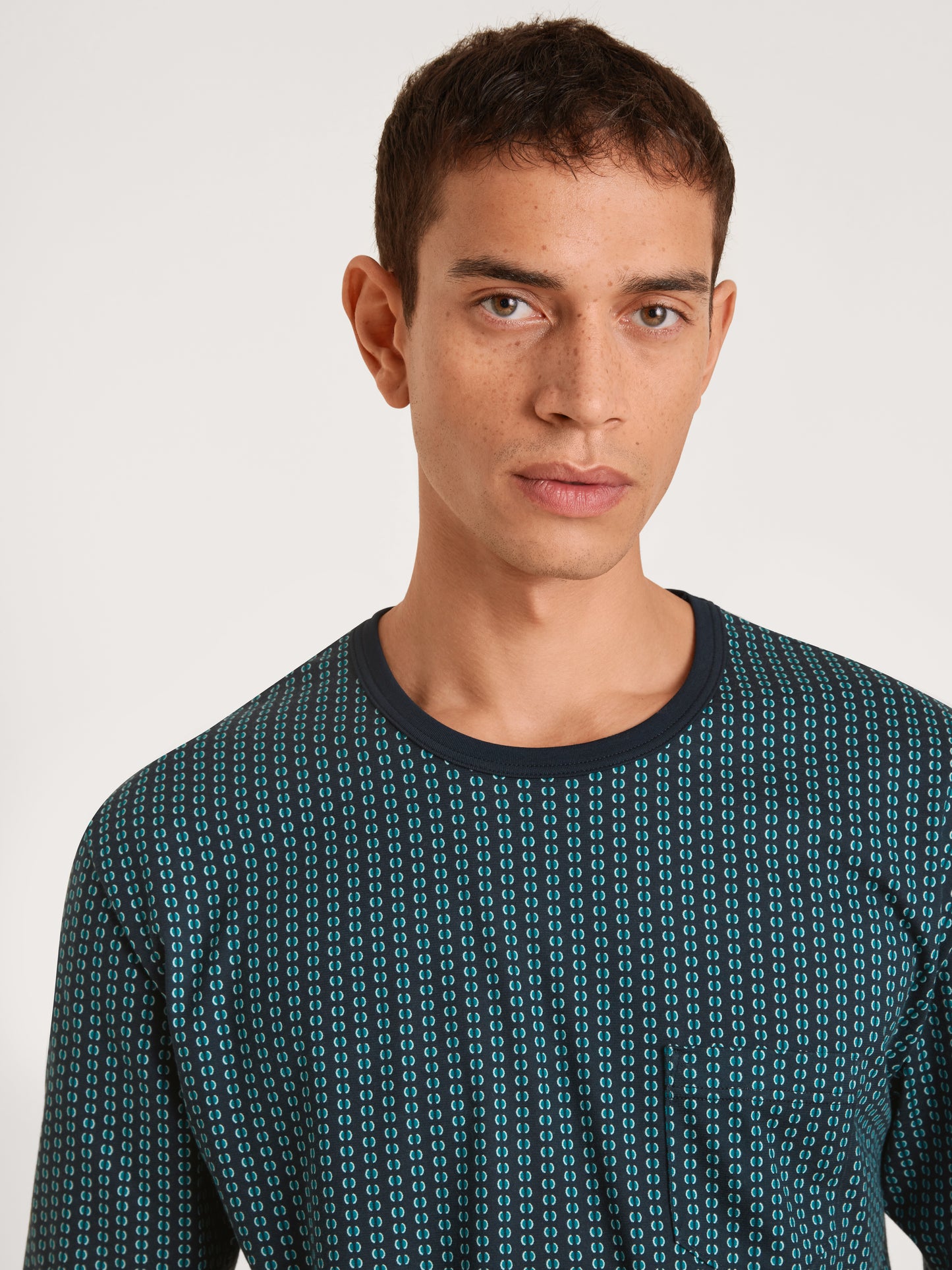 HERREN Pyjama mit Bündchen