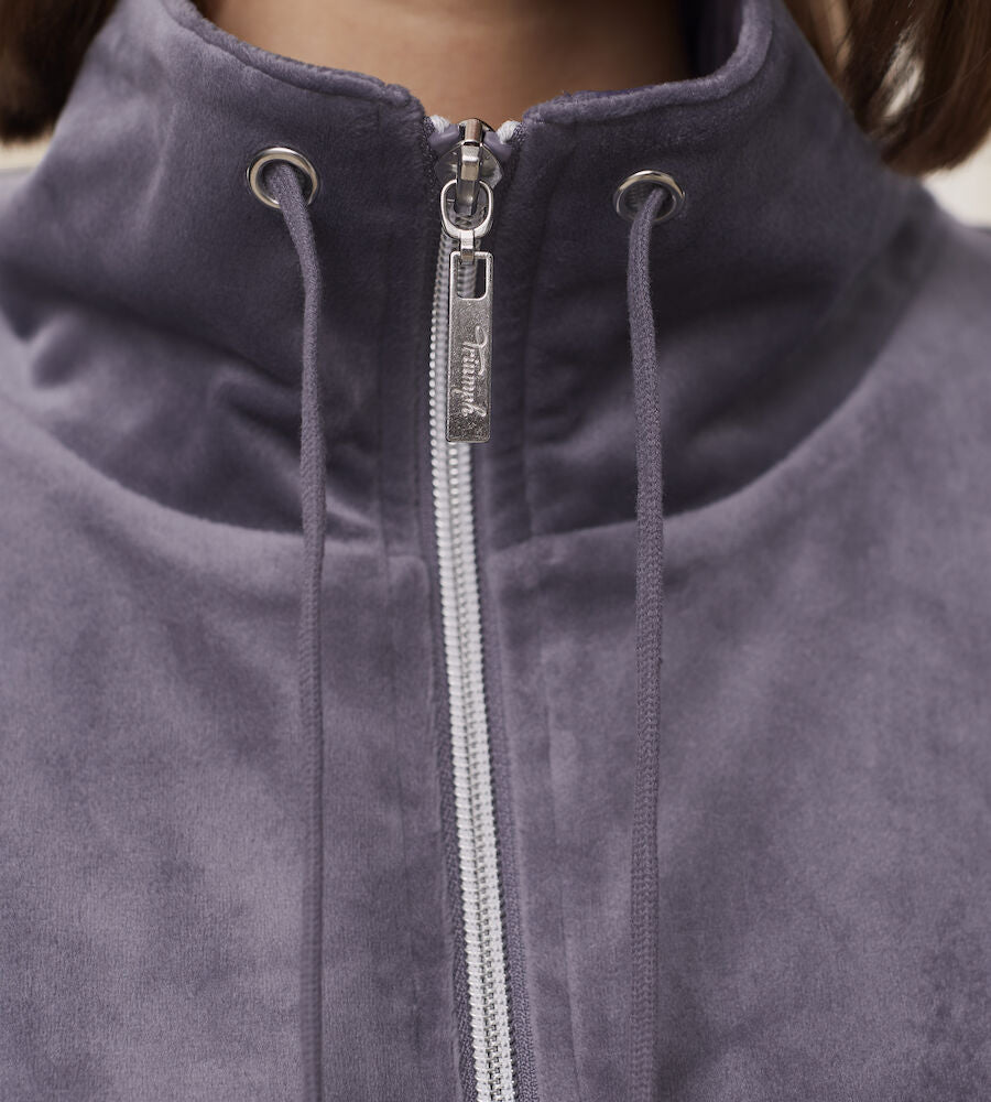 Cozy Comfort Velour Zip Jacket
