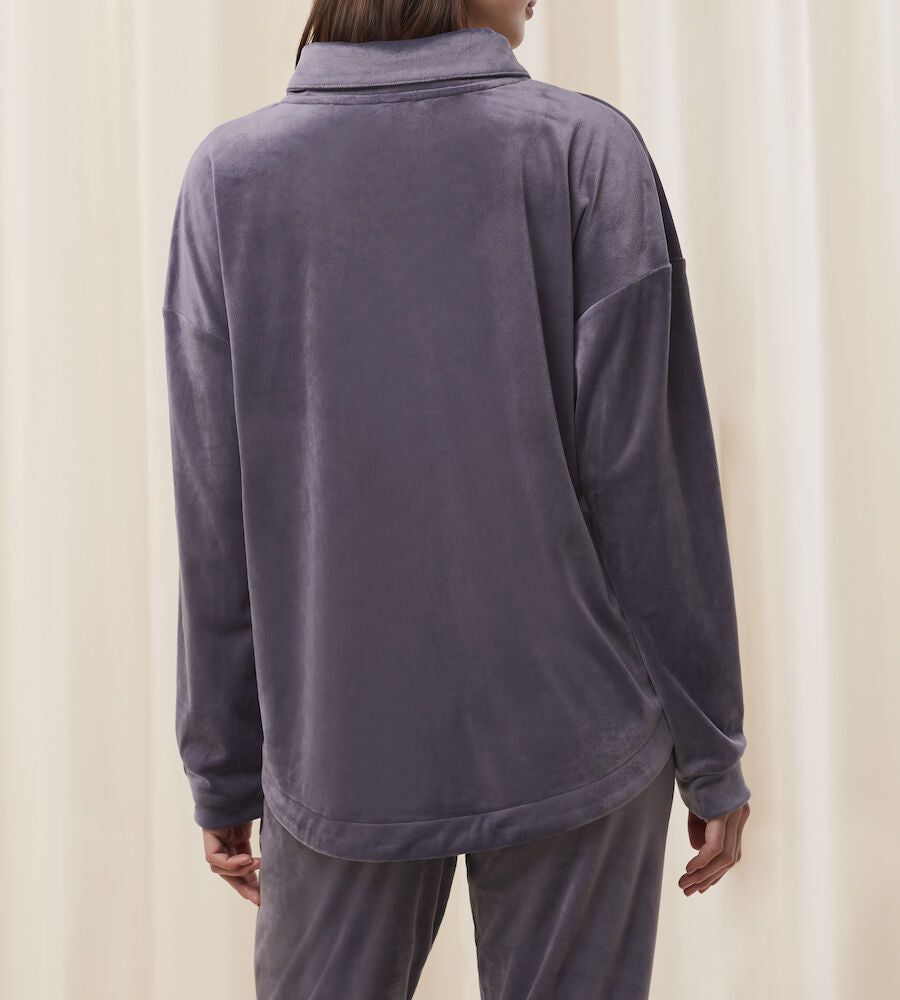 Cozy Comfort Velour Zip Jacket
