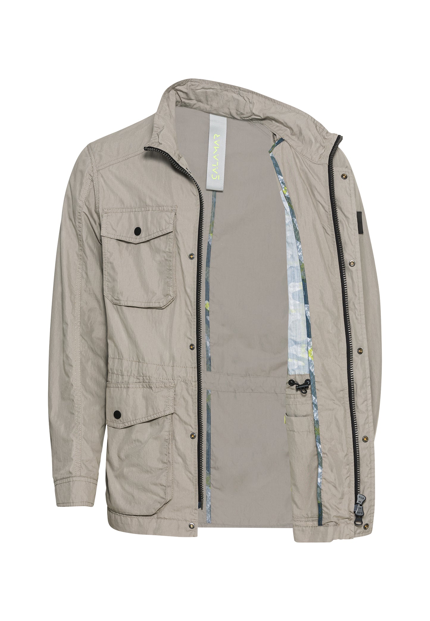 Calamar Fieldjacket Aus Baumwolle (Steingrau)