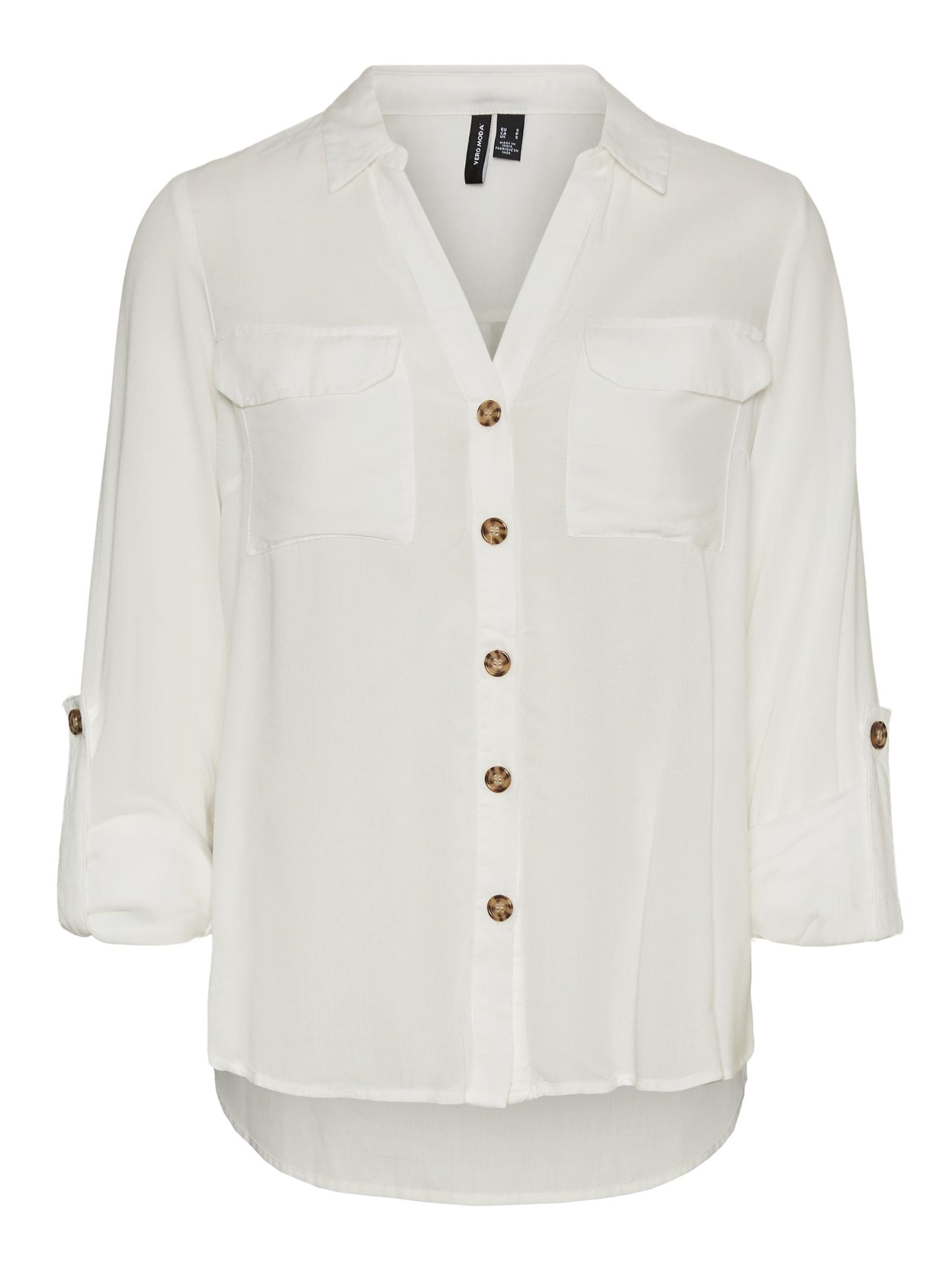 Vmbumpy L/s Shirt New Wvn Noos (Snow White)