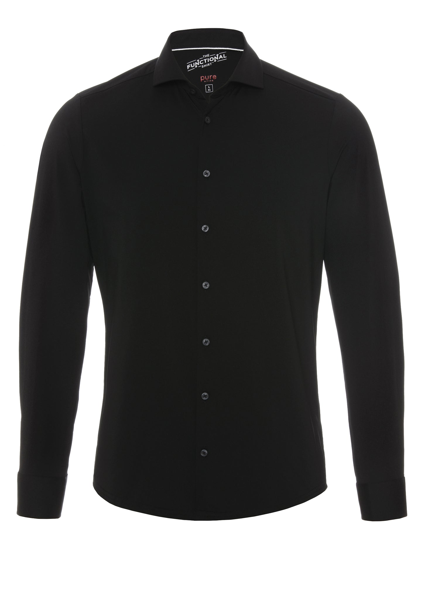 PURE- Functional Hemd Langarm (Schwarz)