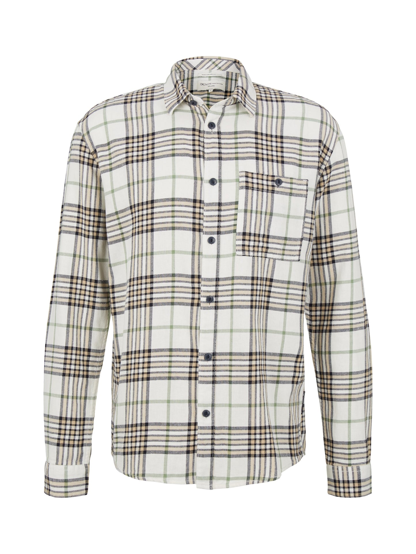 relaxed checked shirt (Off White Big)