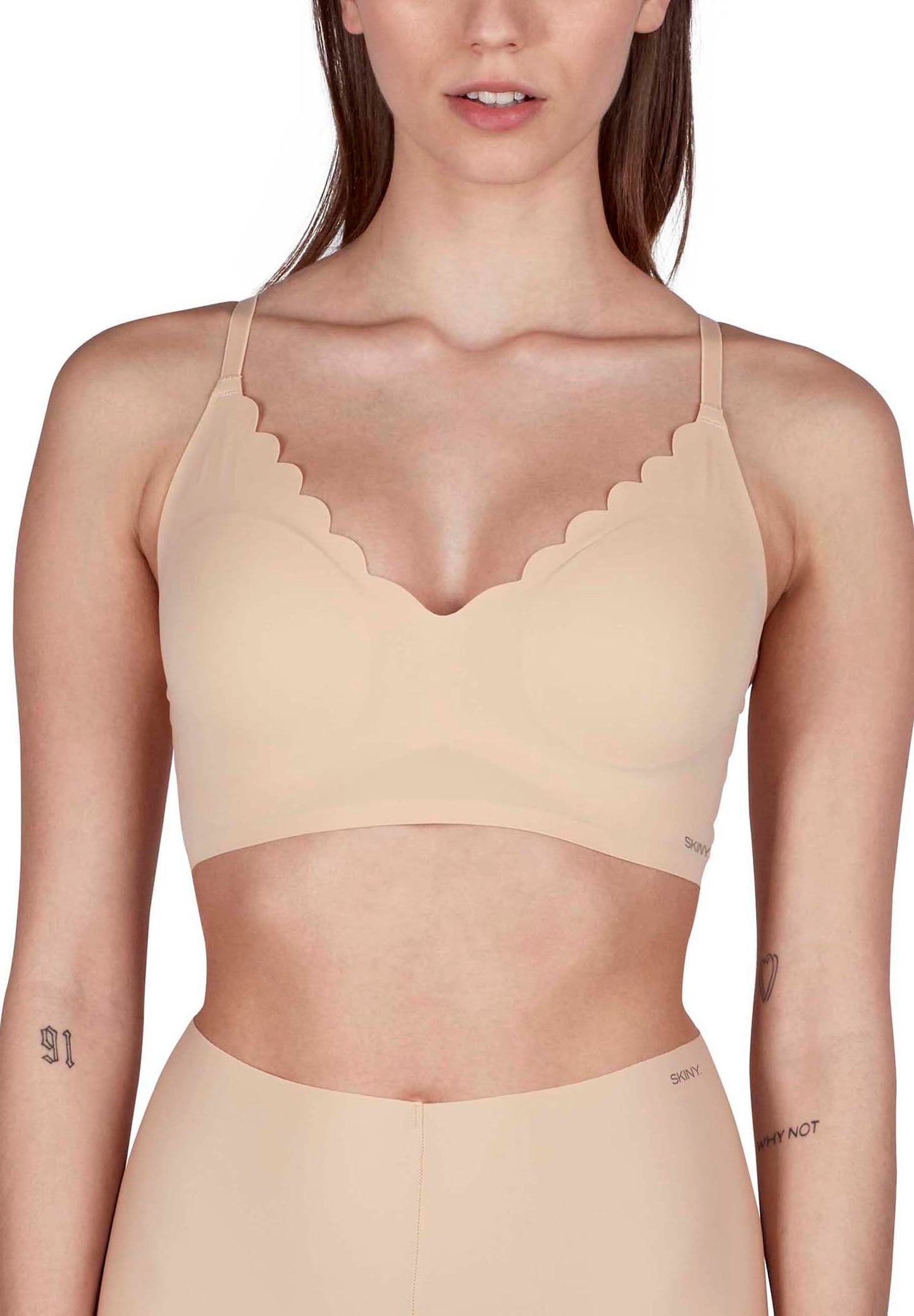 Skiny Damen Bustier herausnehmbare Pads Micro Lovers (Beige)