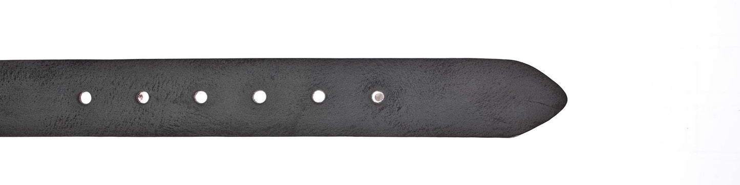 35 mm Vollledergürtel (Schwarz)