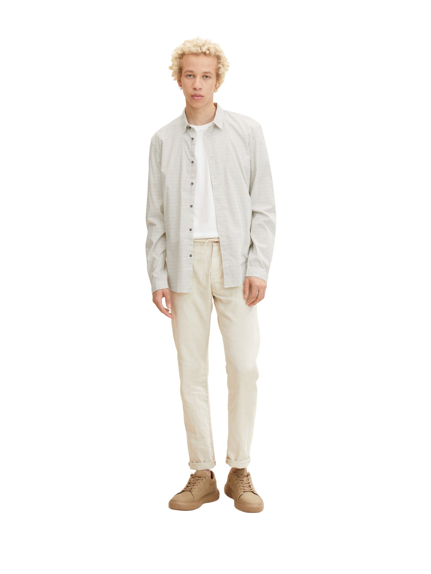 fitted printed shirt (Creme Scratche)