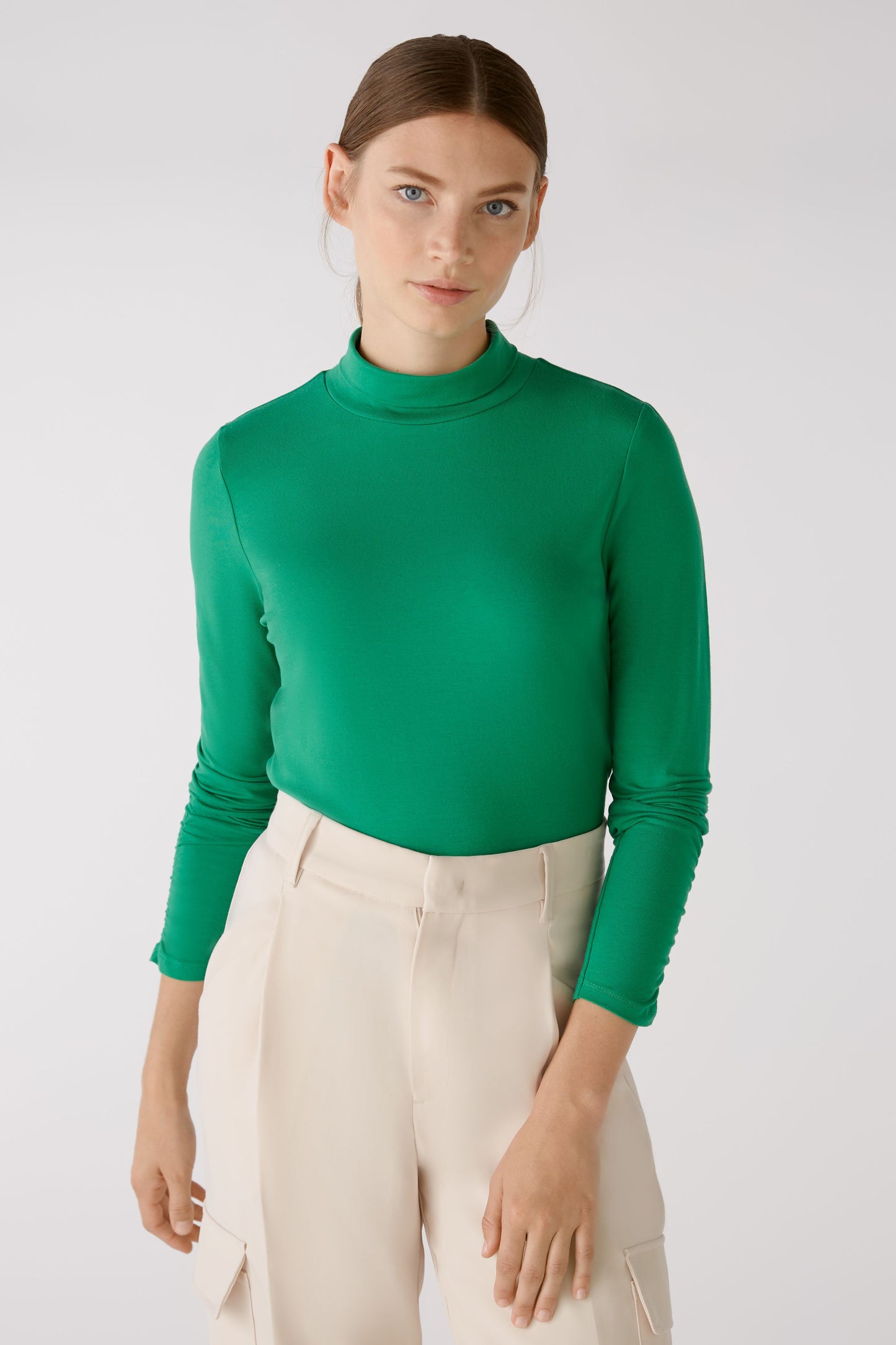 Stehkragenshirt elastische Cotton-Modalqualität