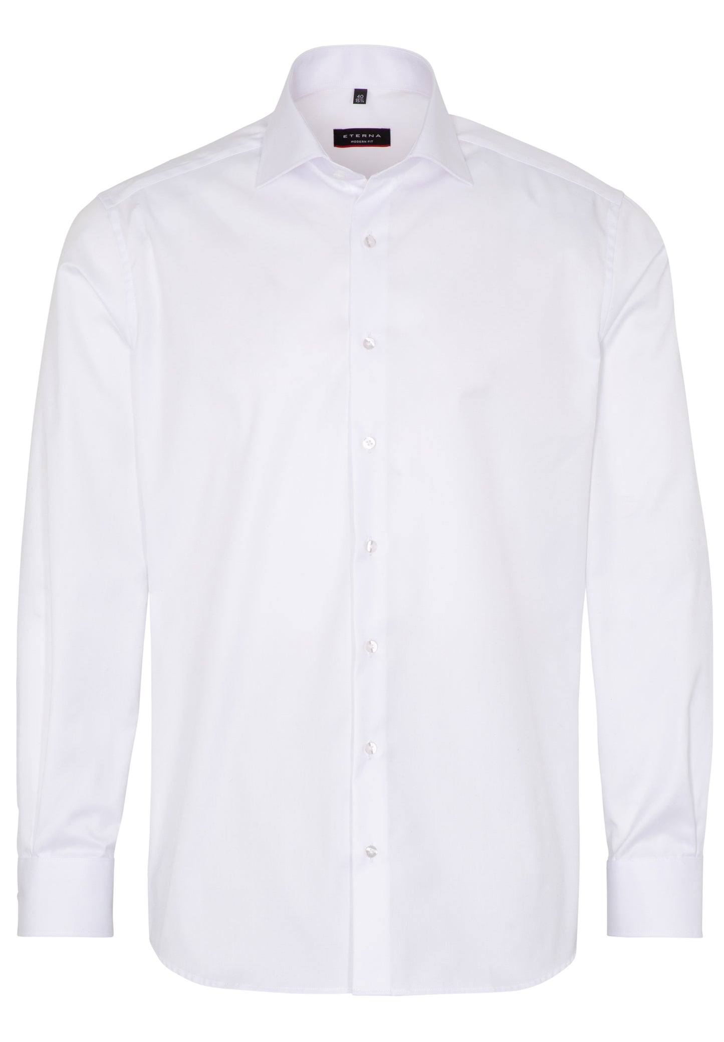 Eterna Langarm Hemd Modern Fit Cover Shirt Twill (Weiss)