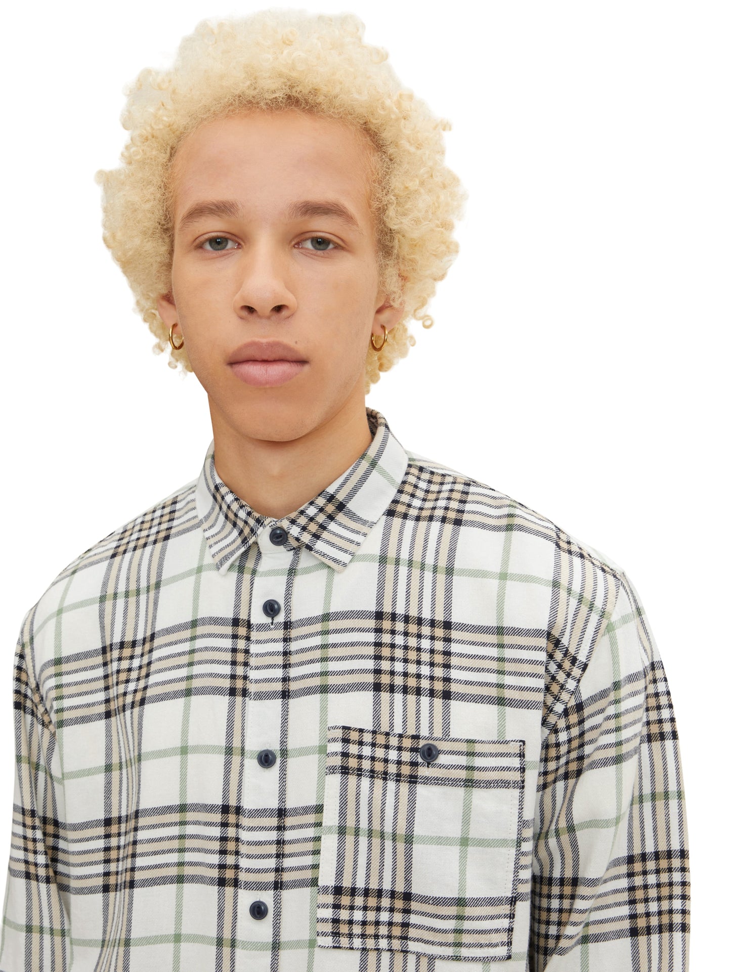 relaxed checked shirt (Off White Big)