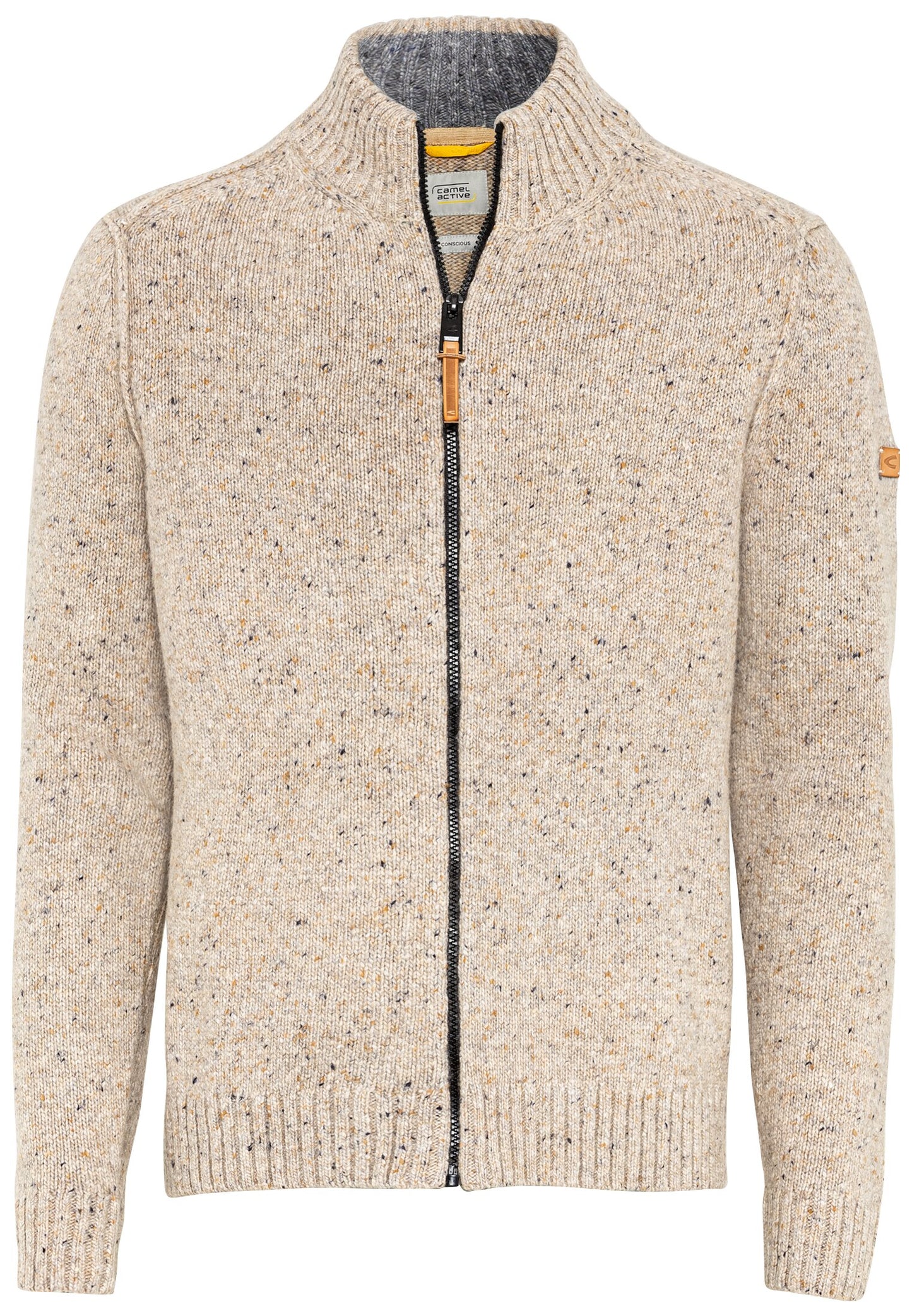 Strickjacke mit Stehkragen (Wood)