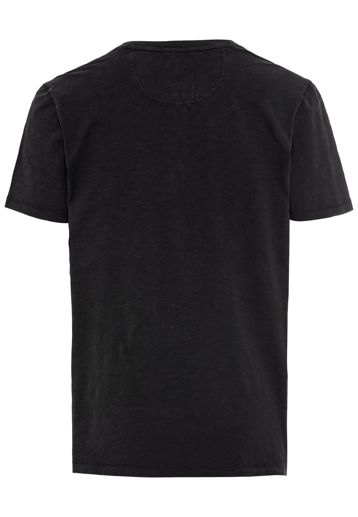 Kurzarm Henley aus Organic Cotton (Asphalt)