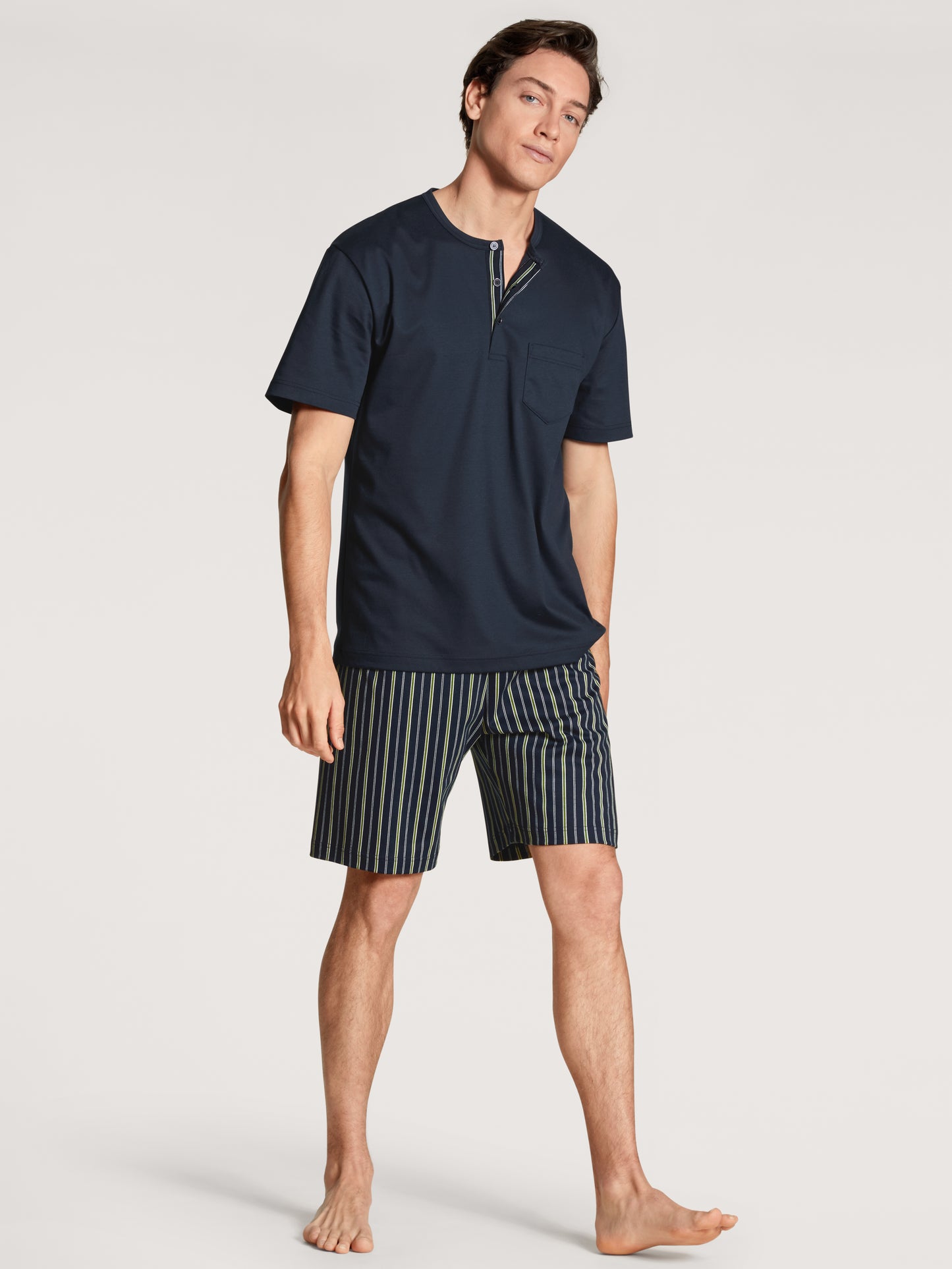 HERREN Pyjama kurz (Dark Sapphire)