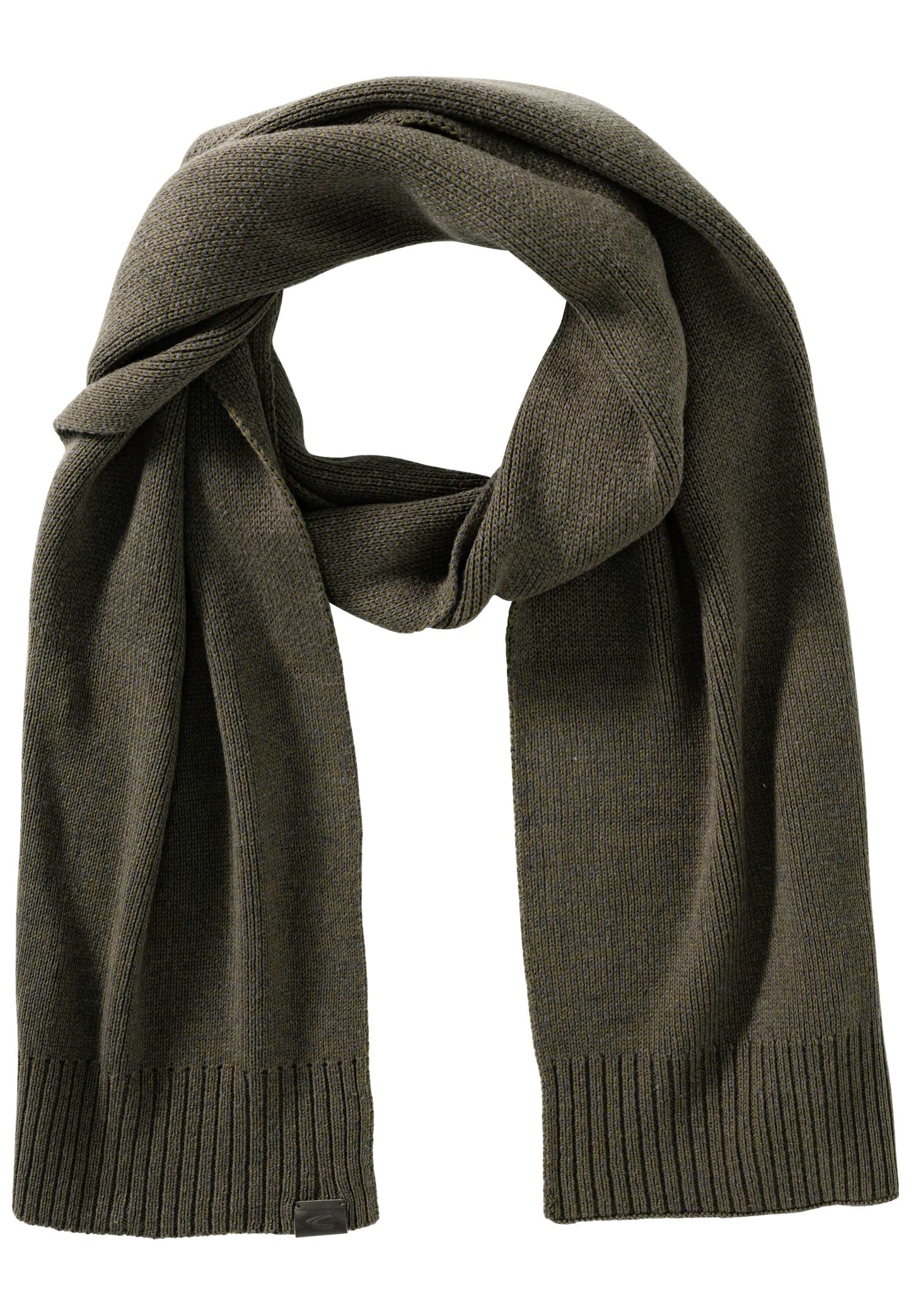 Melierter Strickschal (Khaki)