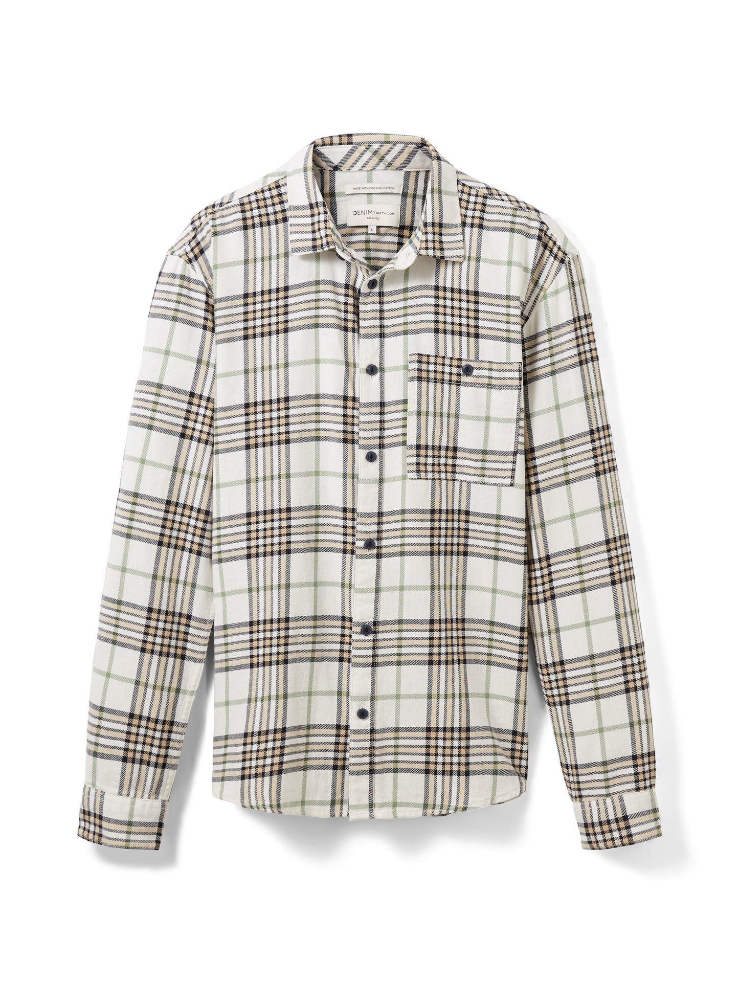 relaxed checked shirt (Off White Big)