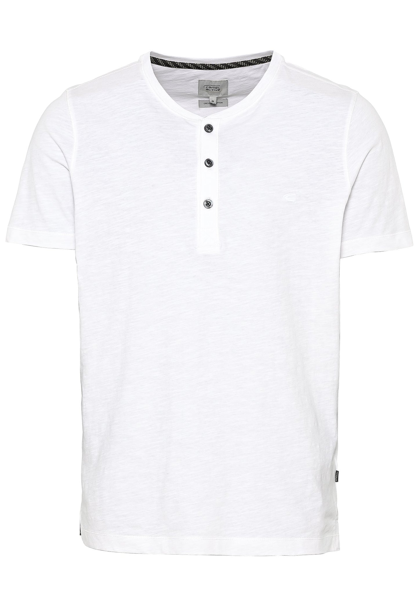 Kurzarm Henley aus Organic Cotton (Broken White)