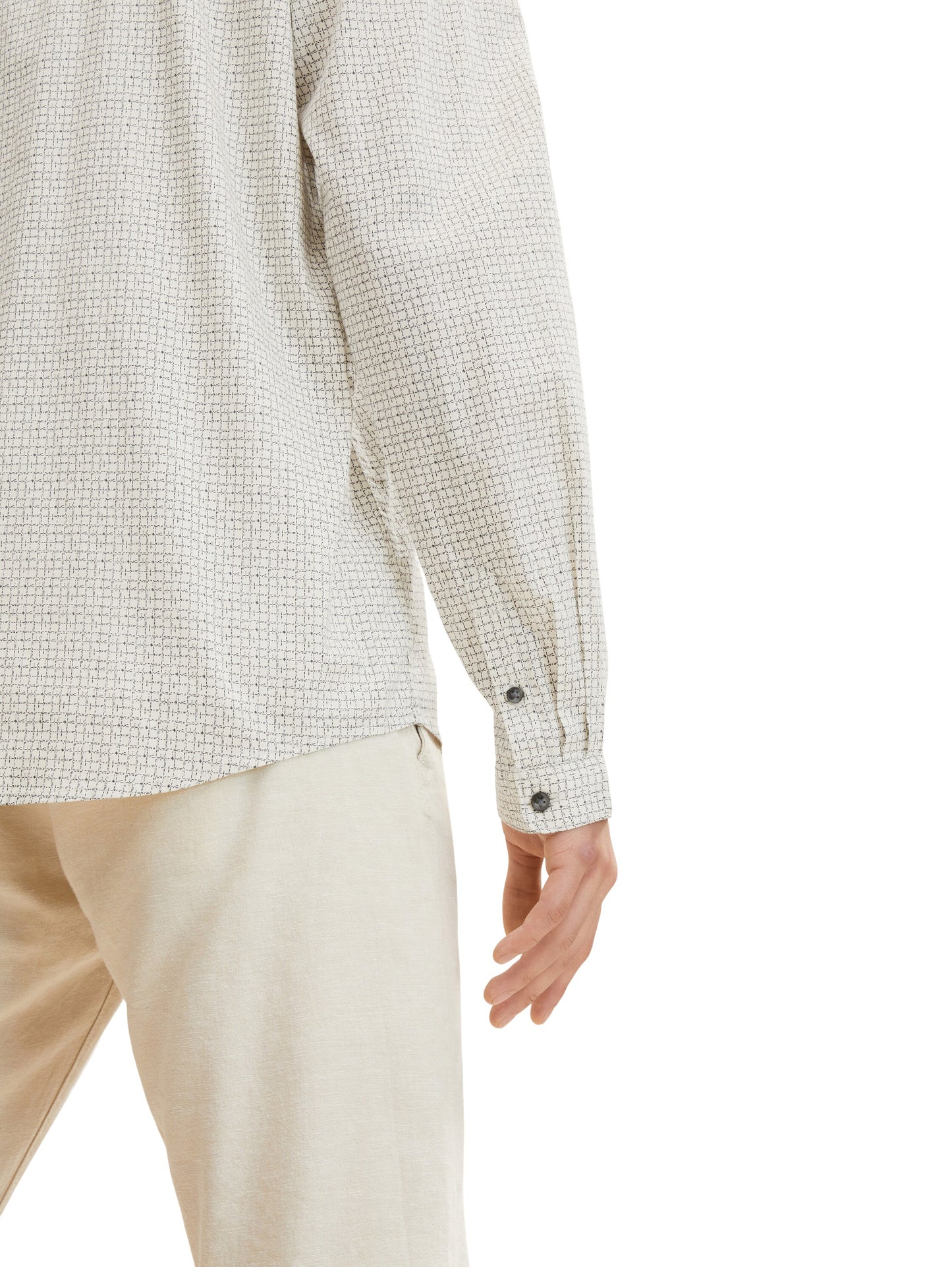 fitted printed shirt (Creme Scratche)