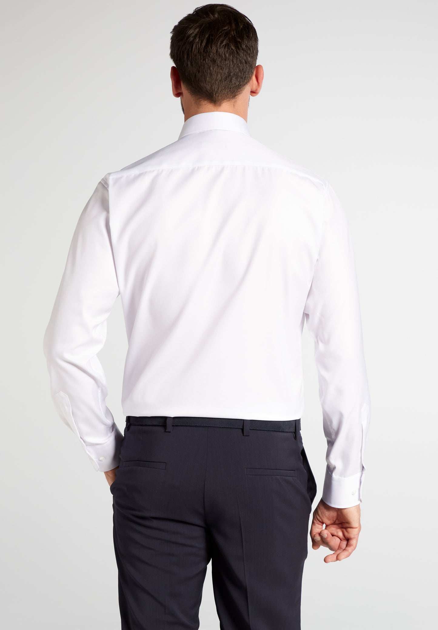 Eterna Langarm Hemd Modern Fit Cover Shirt Twill (Weiss)