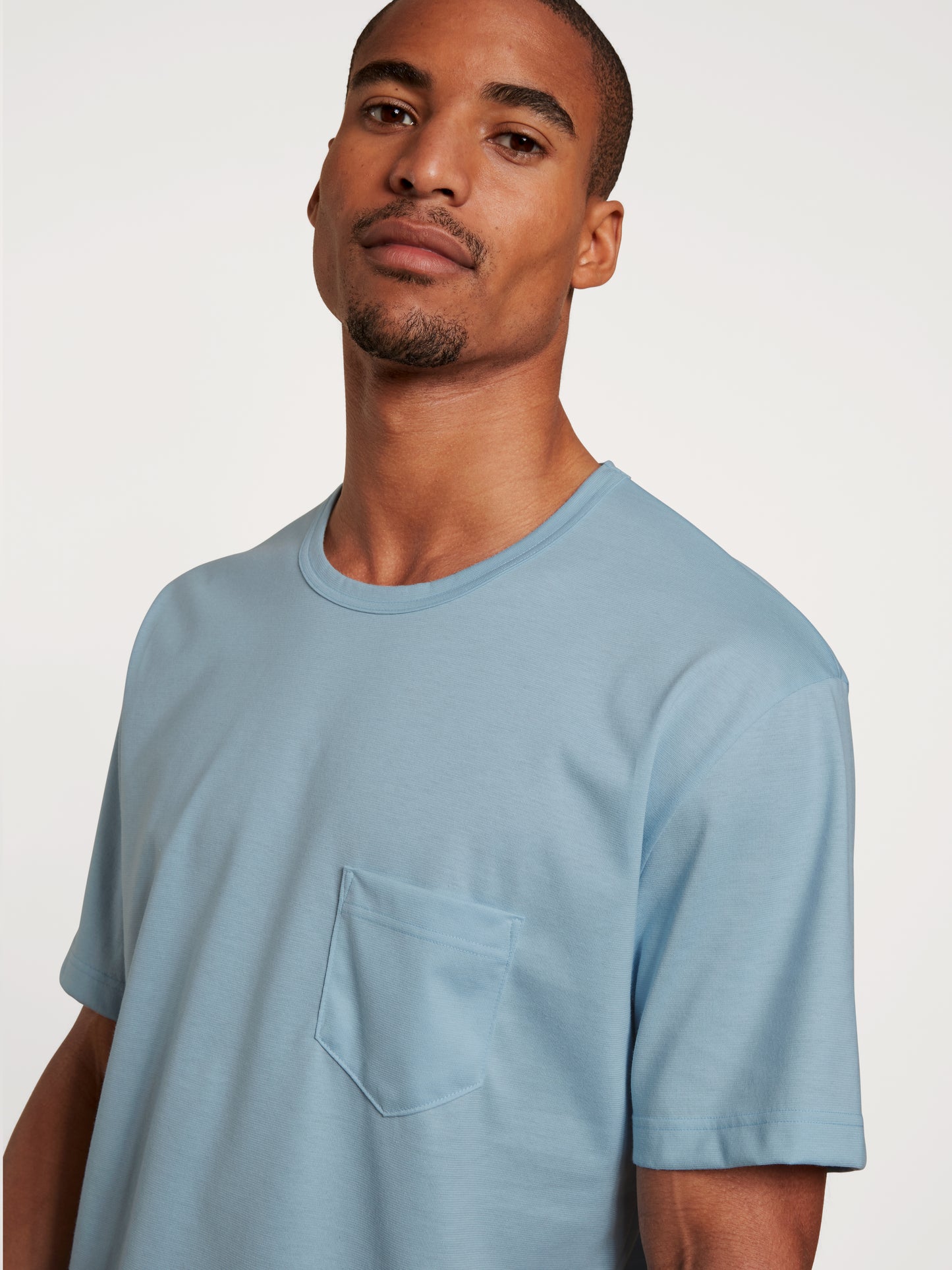 HERREN Pyjama kurz (Tempest Blue)