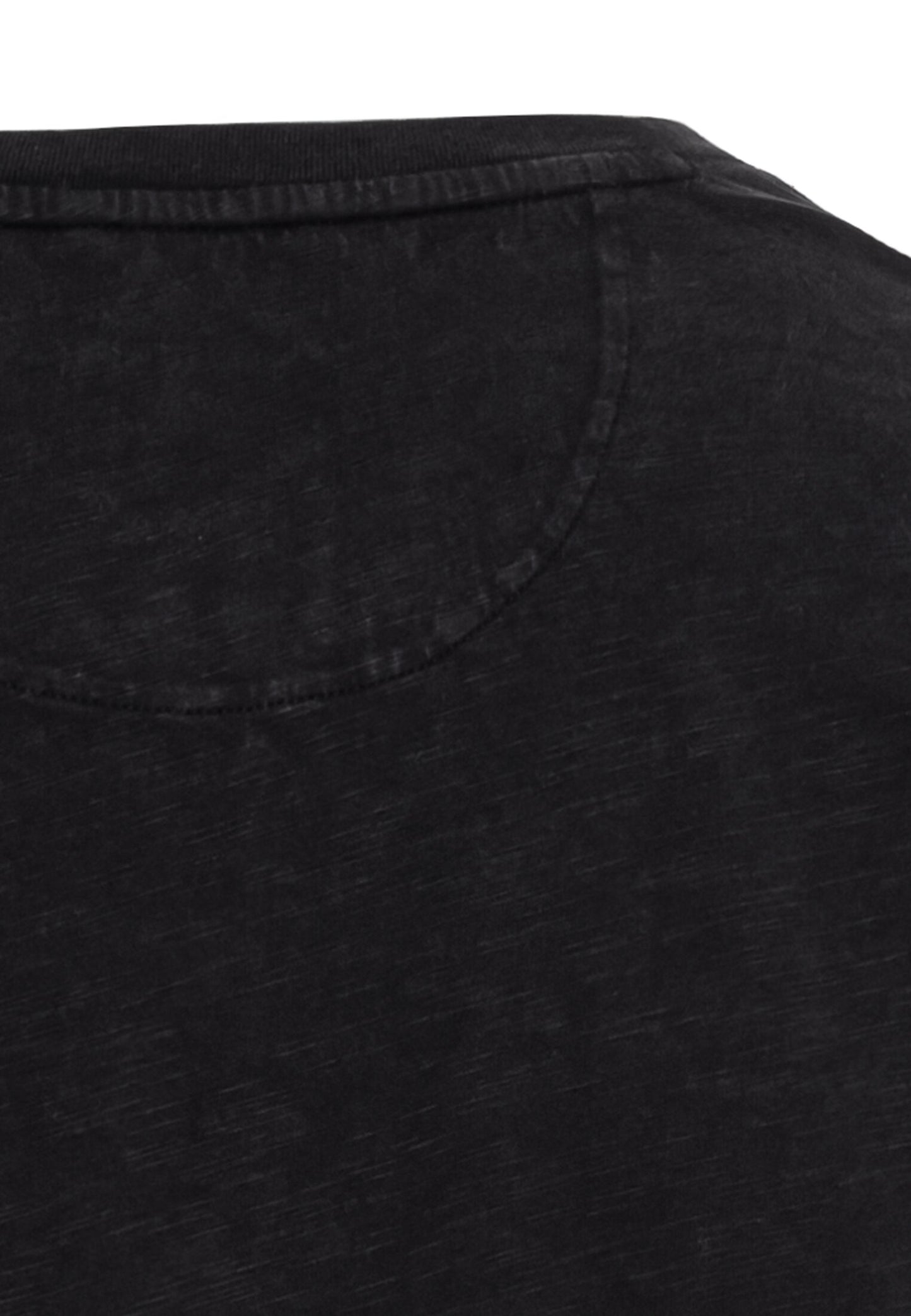 Kurzarm Henley aus Organic Cotton (Asphalt)