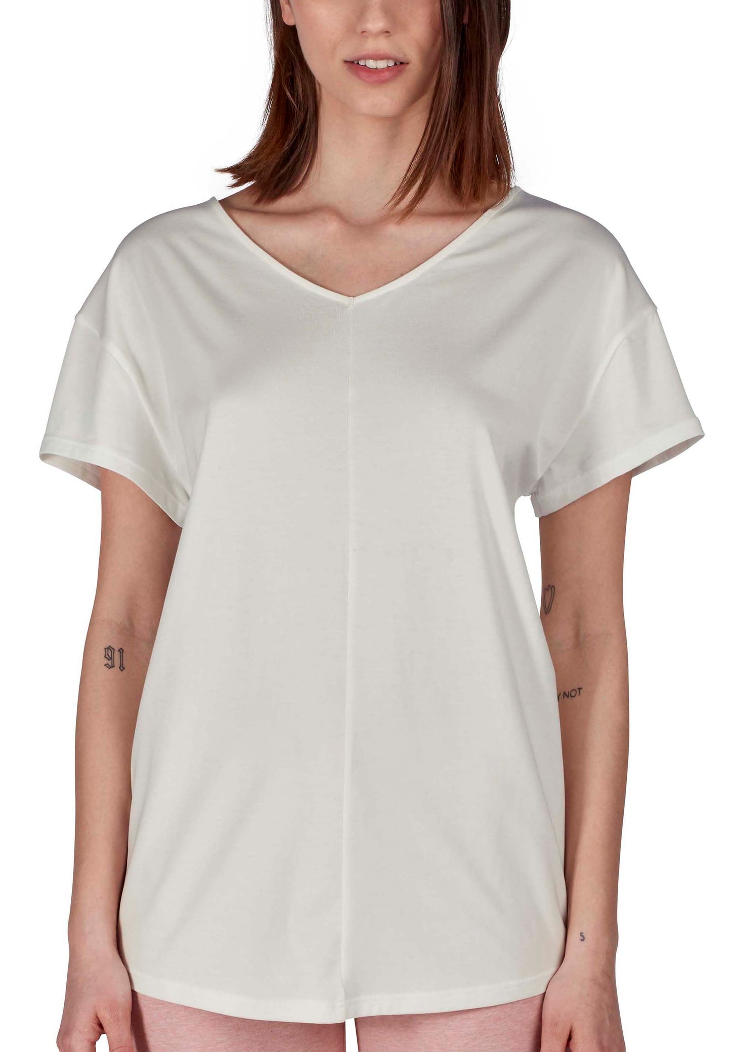 Skiny Damen Shirt kurzarm Sleep & Dream (Ivory)