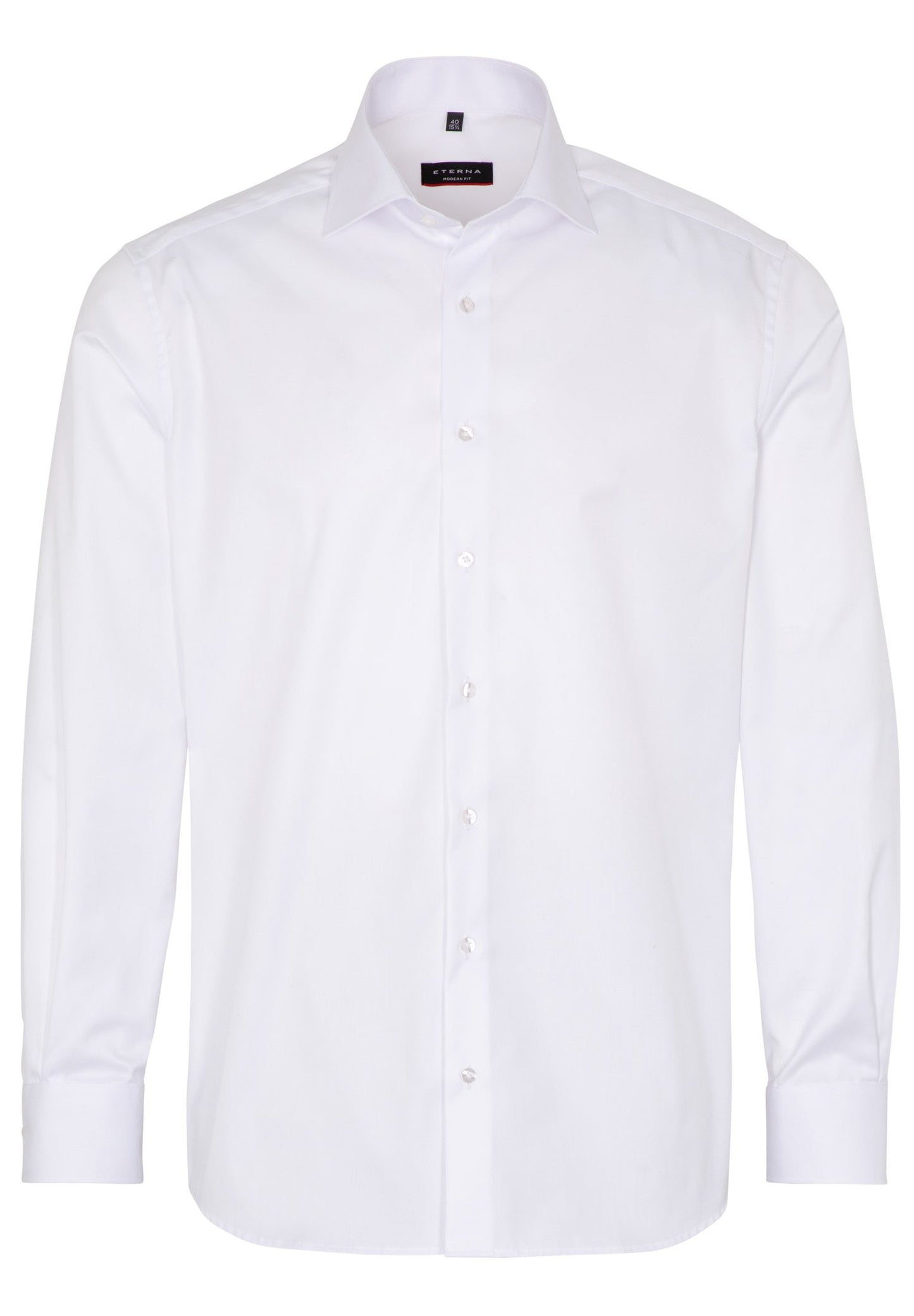 Eterna Langarm Hemd Modern Fit Cover Shirt Twill (Weiss)